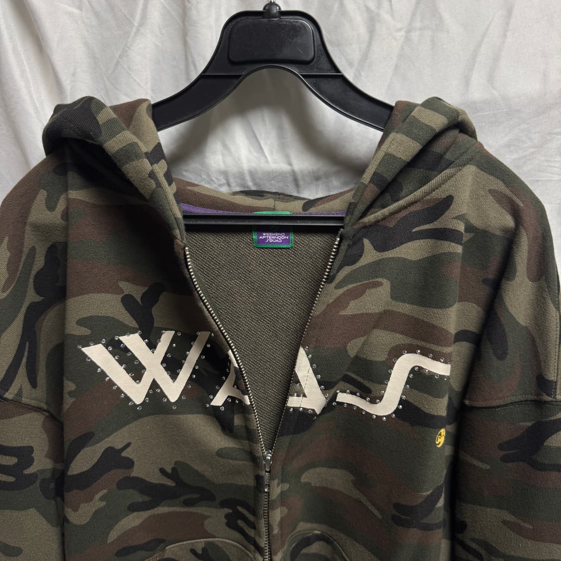 워즈 was 카모 후드집업 1사이즈 상품이미지3