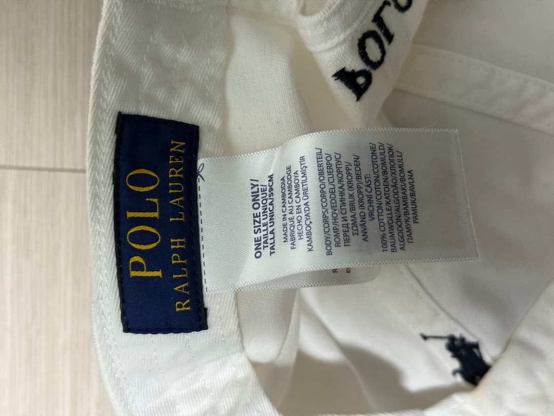 폴로 랄프로렌 화이트 포니 볼캡 상품이미지3