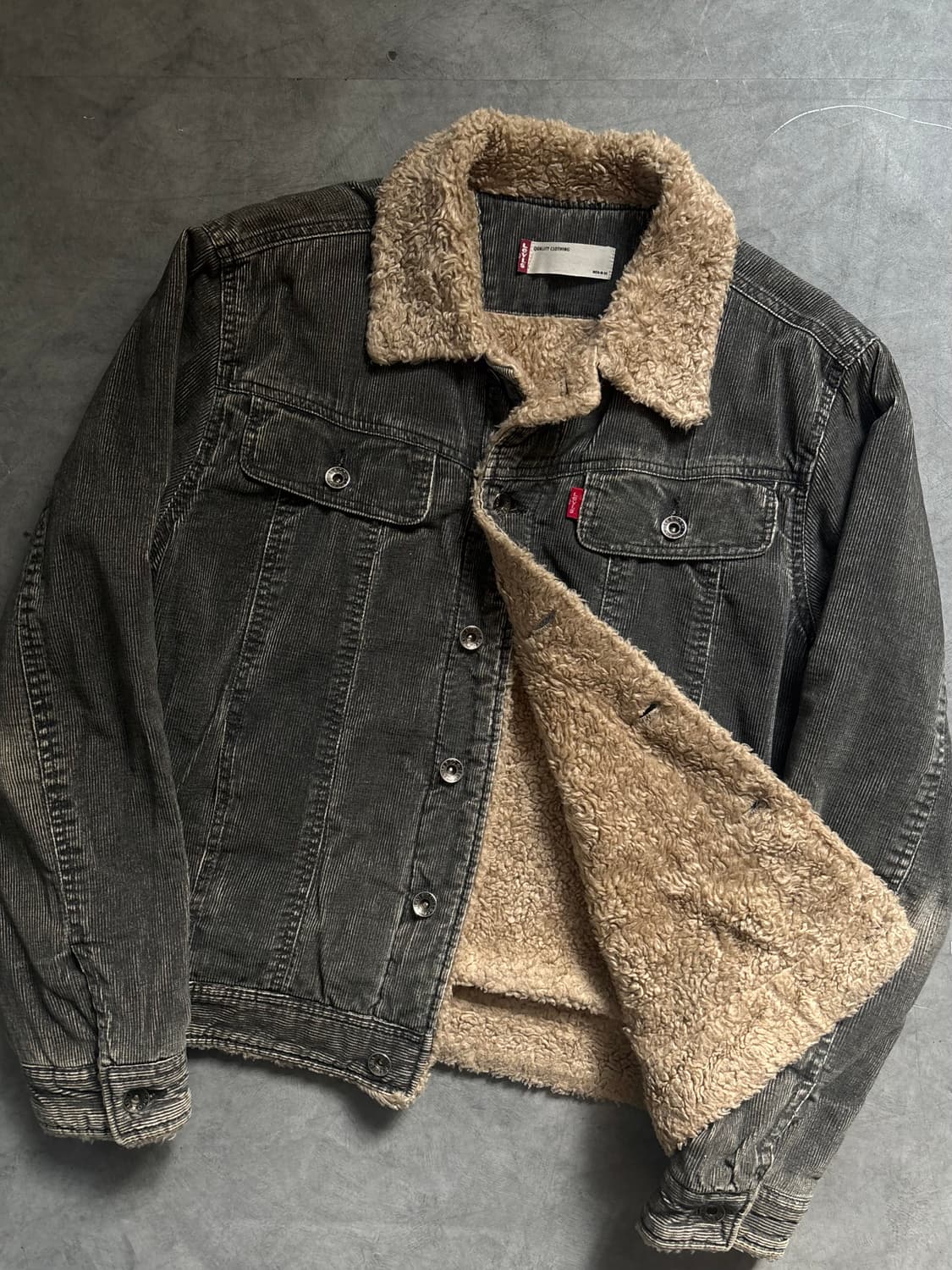 Levis 리바이스 흑청 코듀로이 데님 자켓 상품이미지1