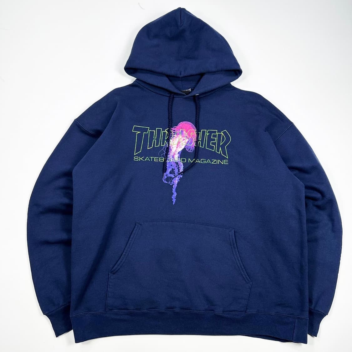 트레셔 플레임 사이드라인 네이비 후드티 (L) 상품이미지2