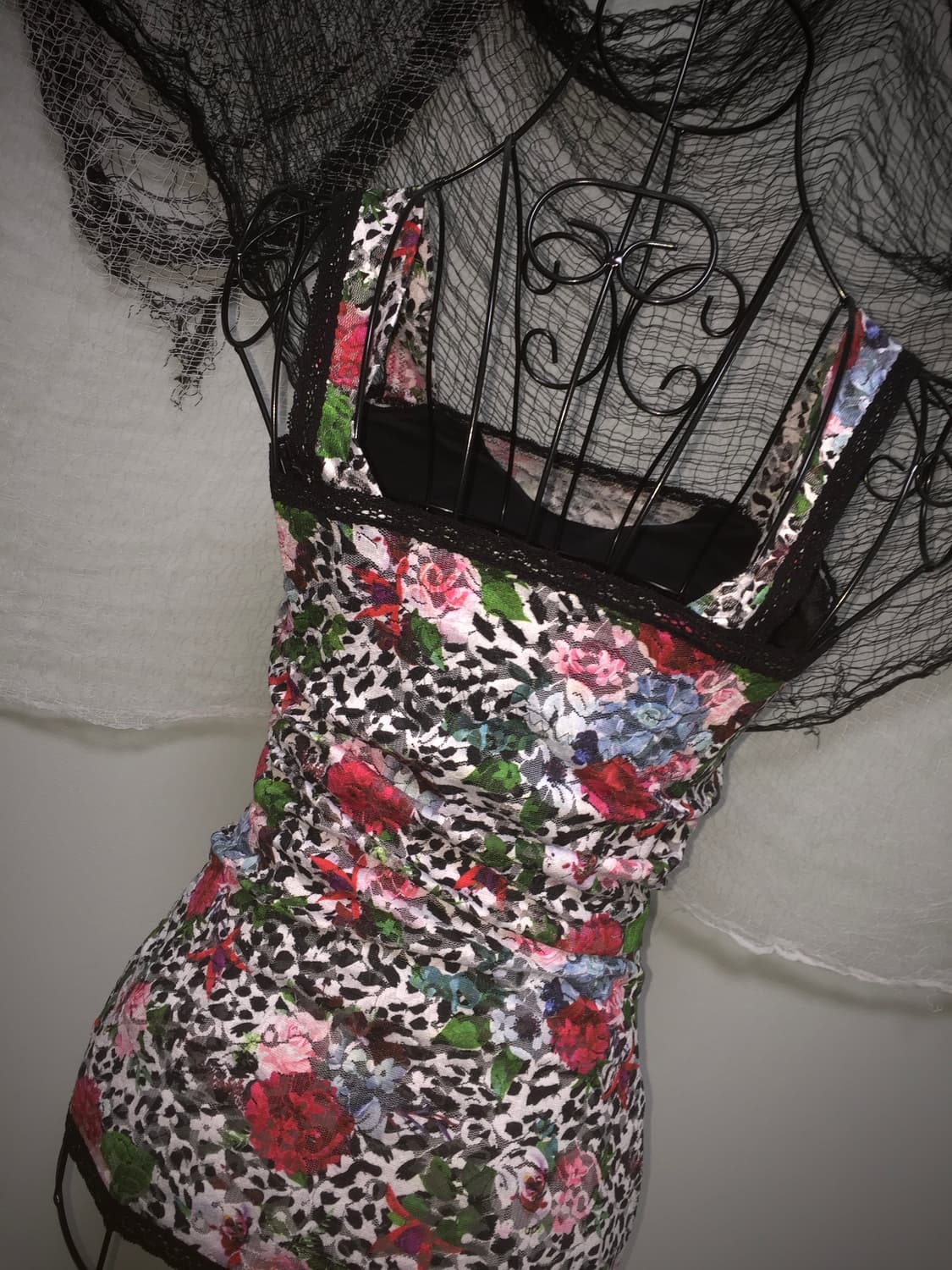 gyaru flower lace slim sleeveless 상품이미지1