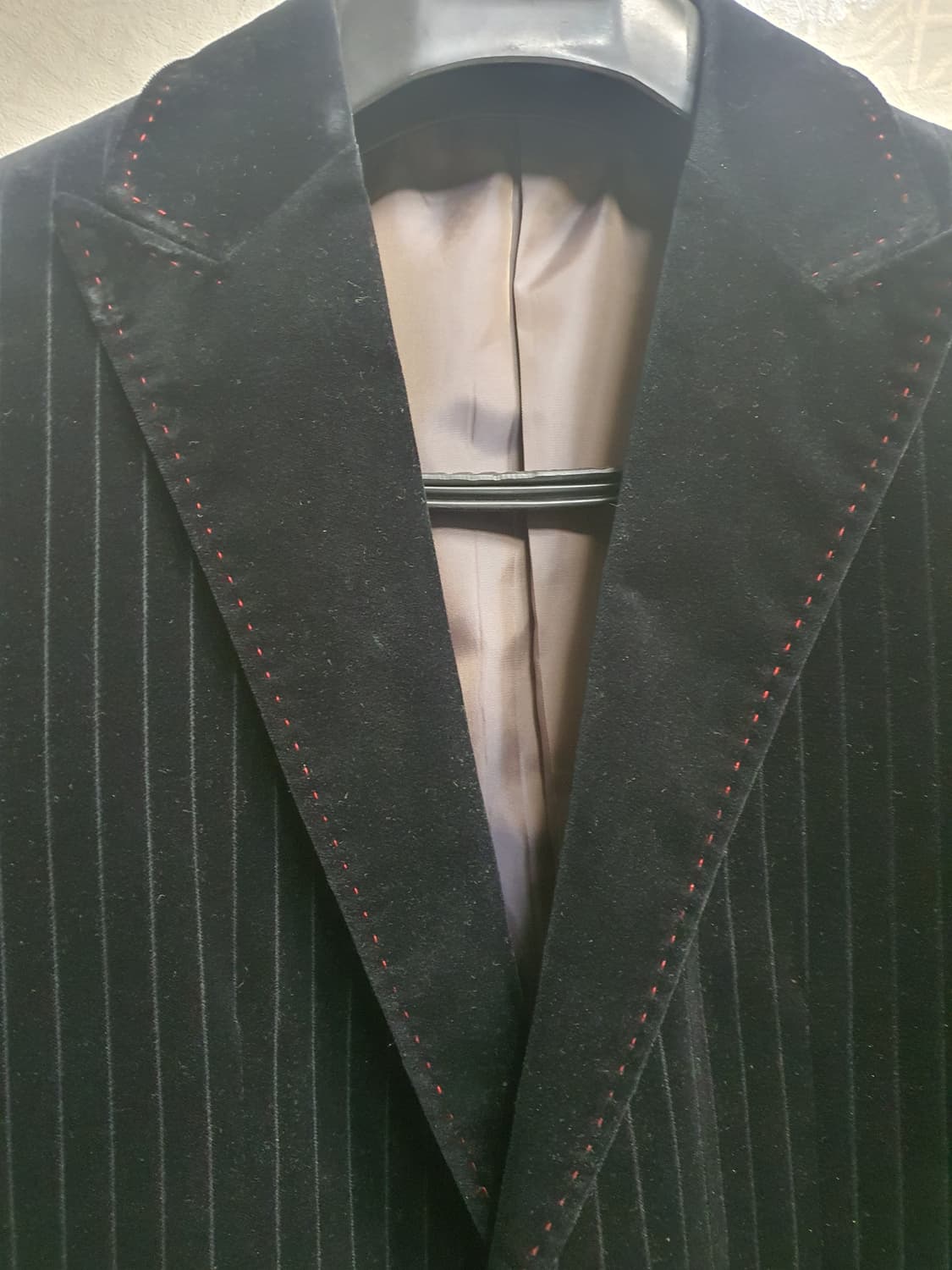 지이크 스트라이프 벨벳 블레이저  상품이미지2