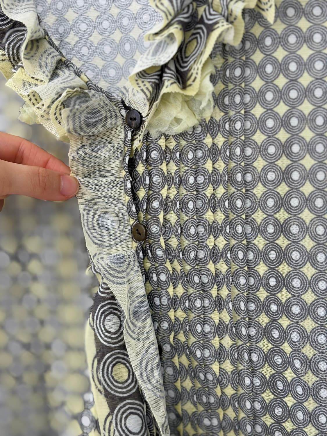 히로코 코시코 패턴 프릴 블라우스 상품이미지4