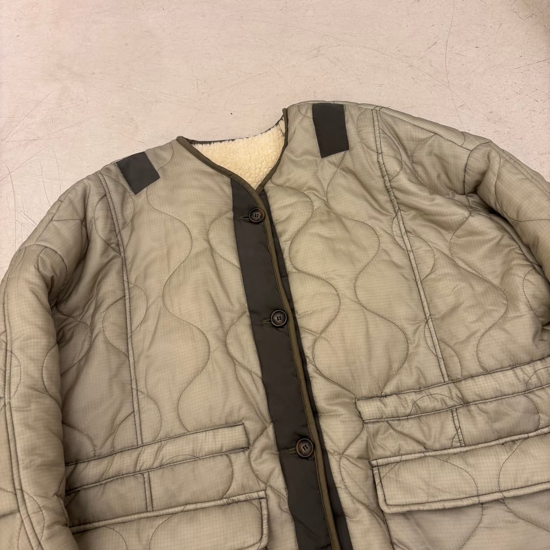 빈티지 양털 누빔 깔깔이 자켓 상품이미지2