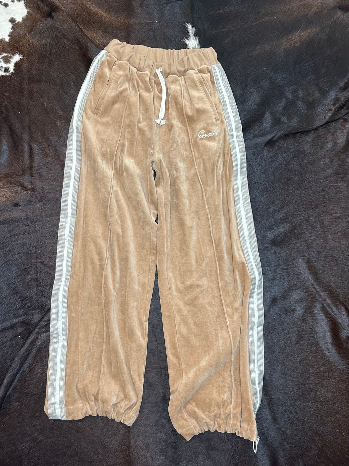 로레일즈 스웨이드 트랙팬츠 [F] corteiz 느낌 상품이미지1