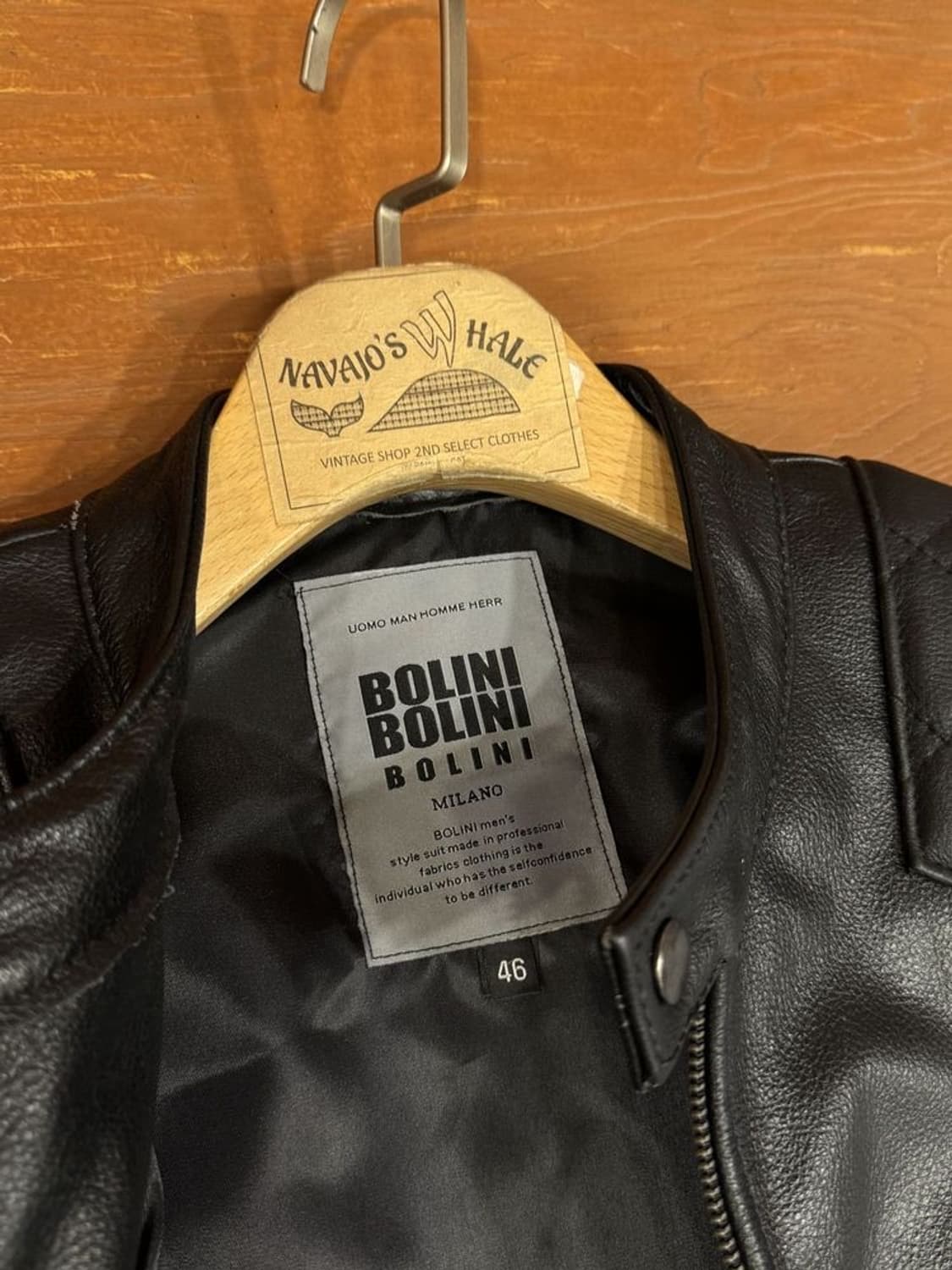 Bolini milano 싱글 라이더 자켓 상품이미지9
