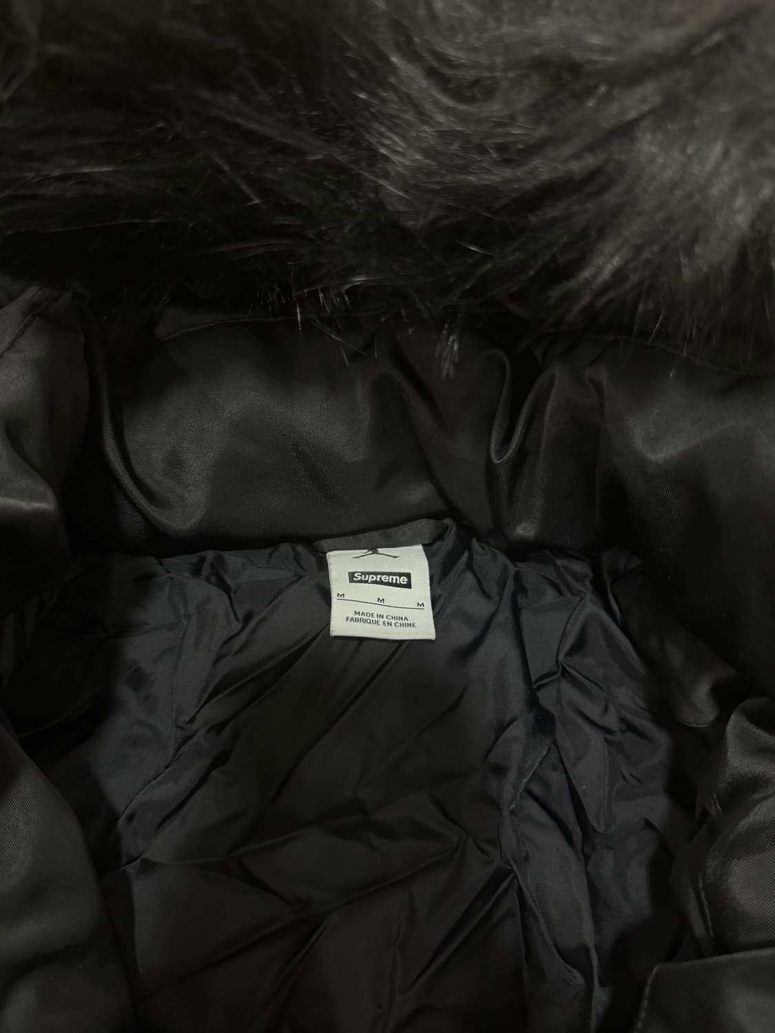 슈프림조던 퍼퍼자켓 블랙M 상품이미지7