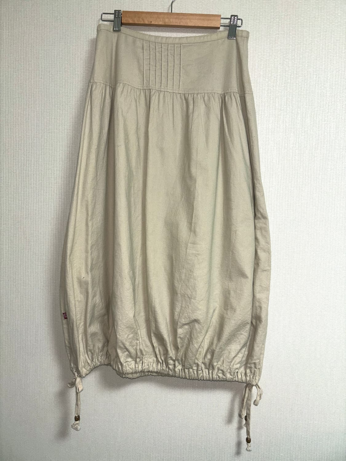 모리 디테일 항아리핏 팟 롱스커트 상품이미지5