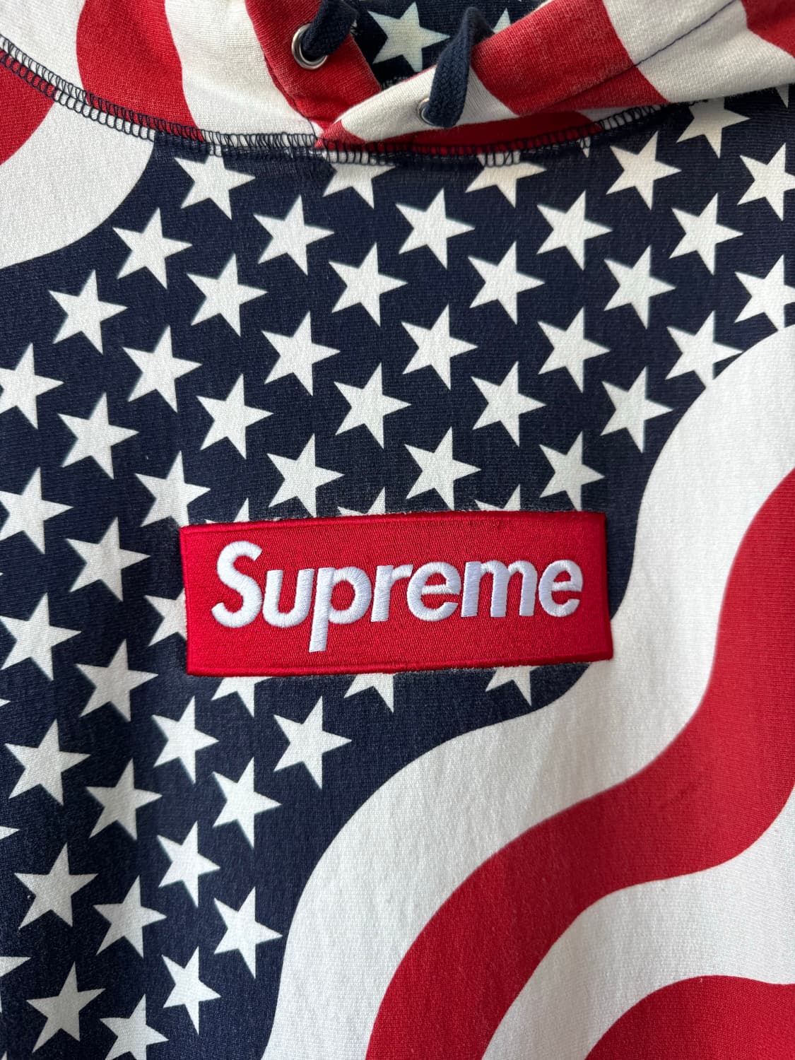 Fw14 슈프림 American Flag 박스로고 후드티 상품이미지5