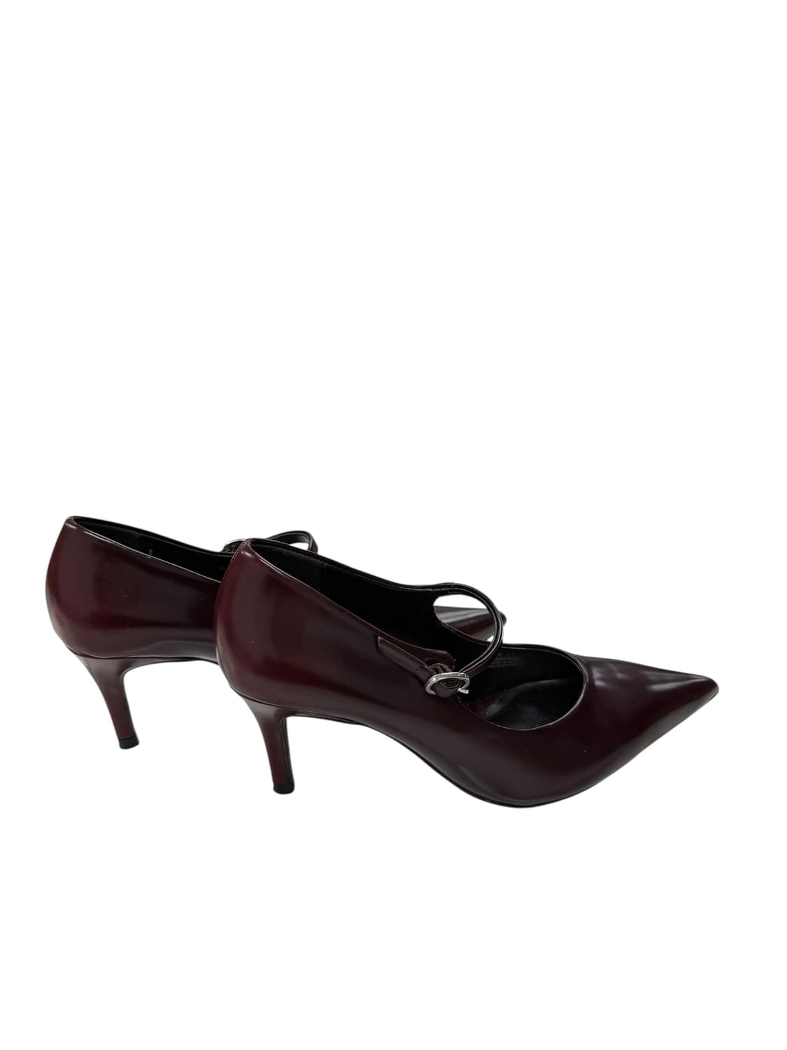 36/ 자라 버건디 메리제인 힐 구두 상품이미지5