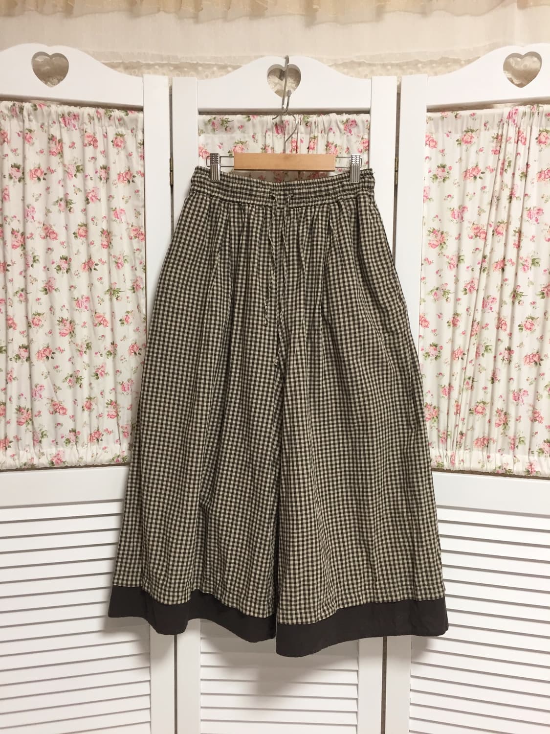 빈티지 블랙베이지 스커트팬츠 상품이미지1