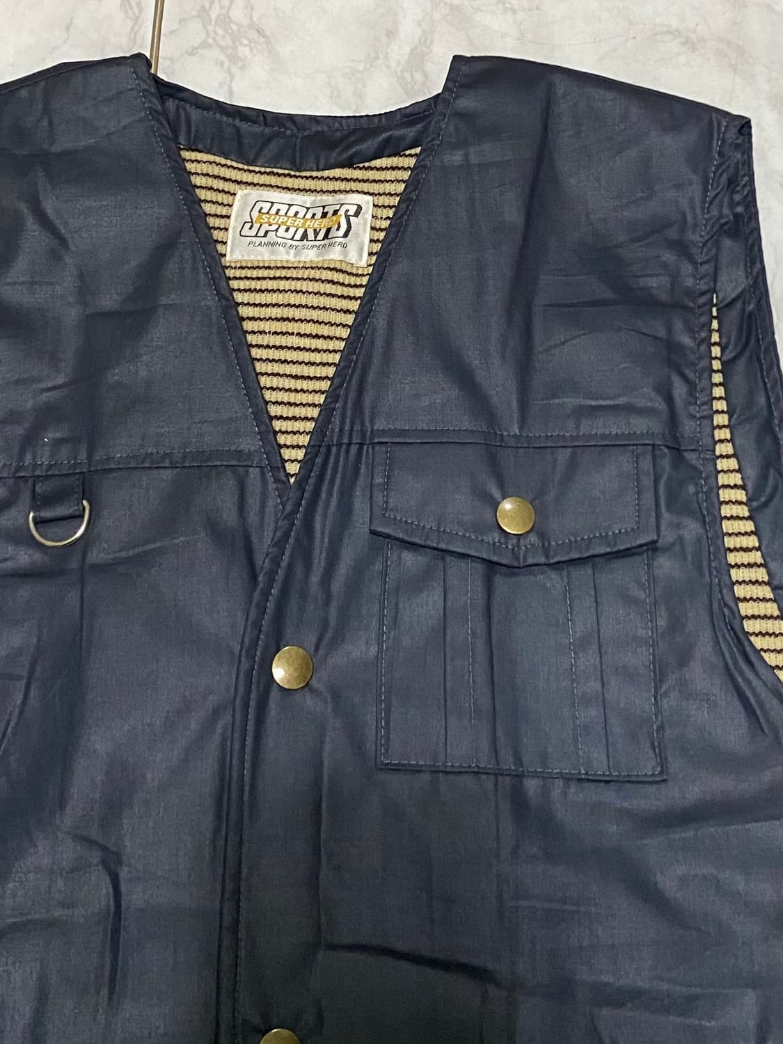 빈티지 누빔 베스트 조끼 사이즈 105 상품이미지2