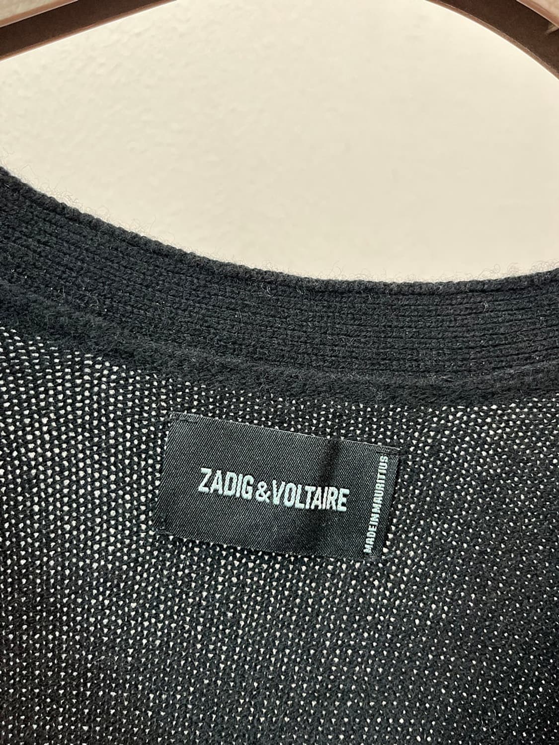 여) 쟈딕앤볼테르 블랙 캐시미어 가디건 상품이미지5