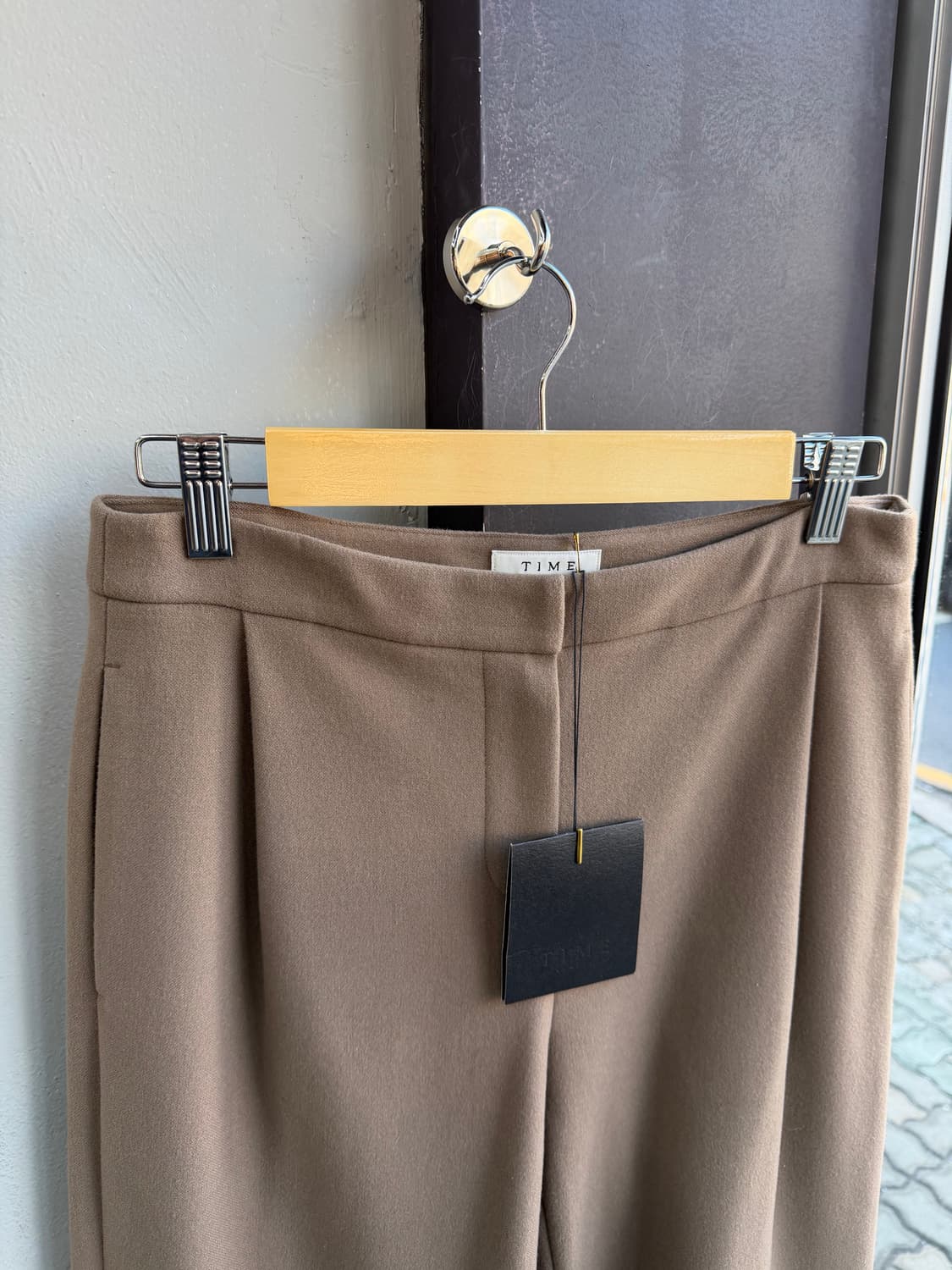 64/ 타임 19-20FW 원턱 니팅 팬츠(새상품) 상품이미지3