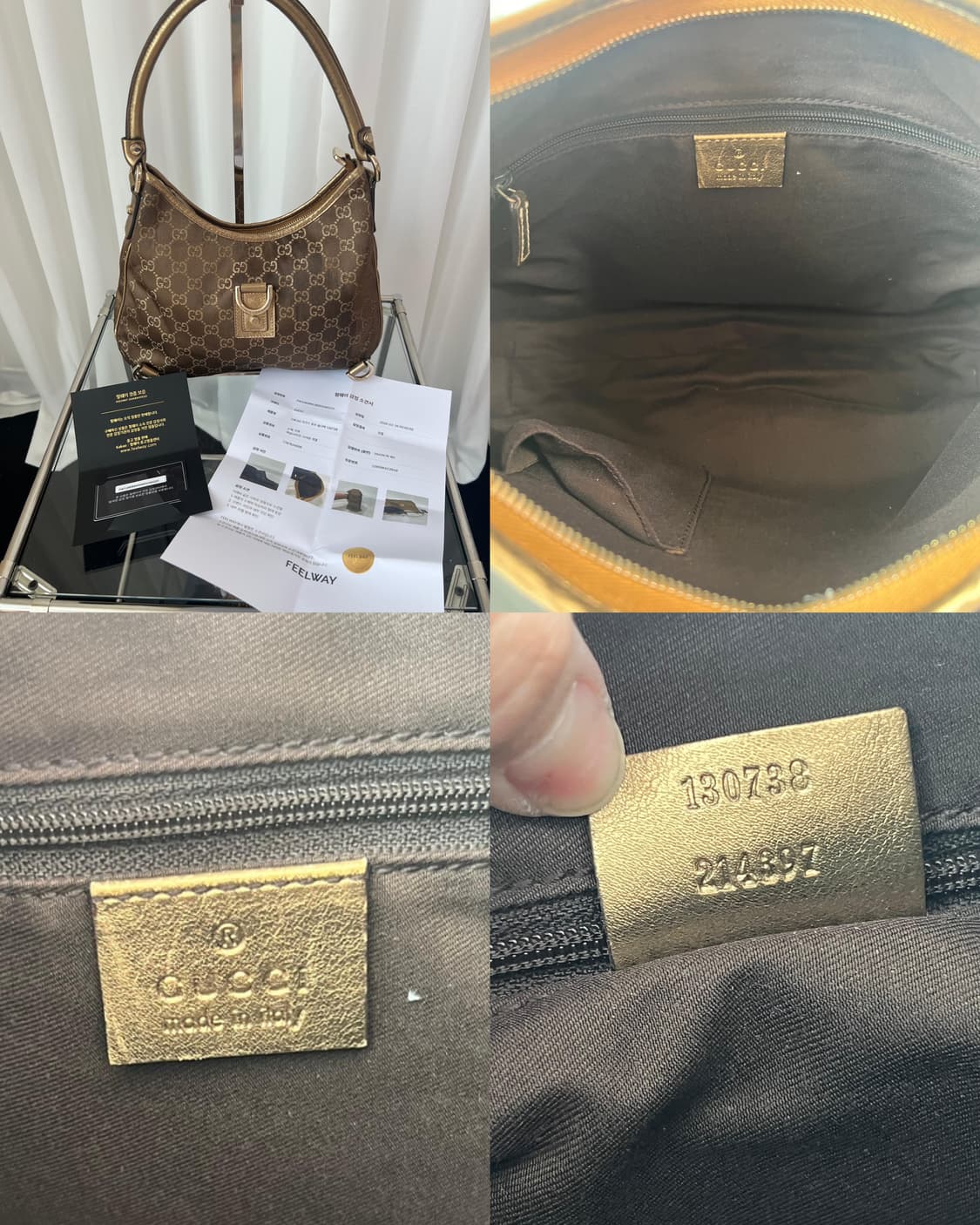 구찌 애비 D-링 모노그램 캔버스 숄더백 상품이미지9