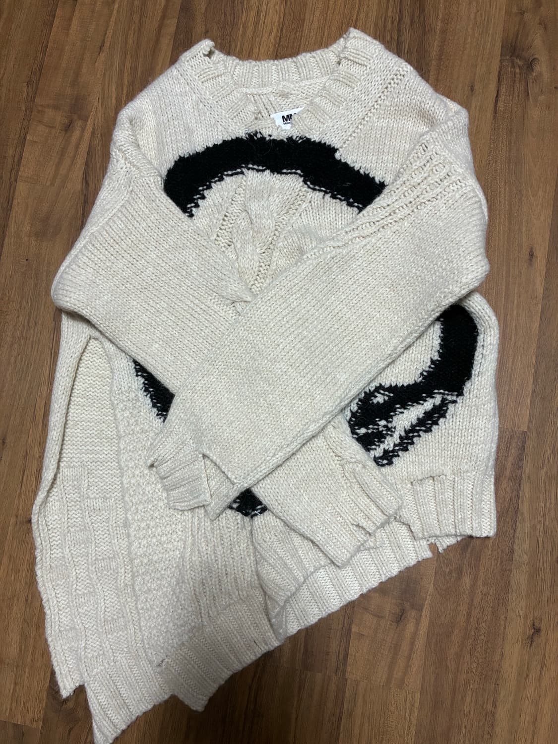 MM6 써클 케이블 니트(off white) s 상품이미지3