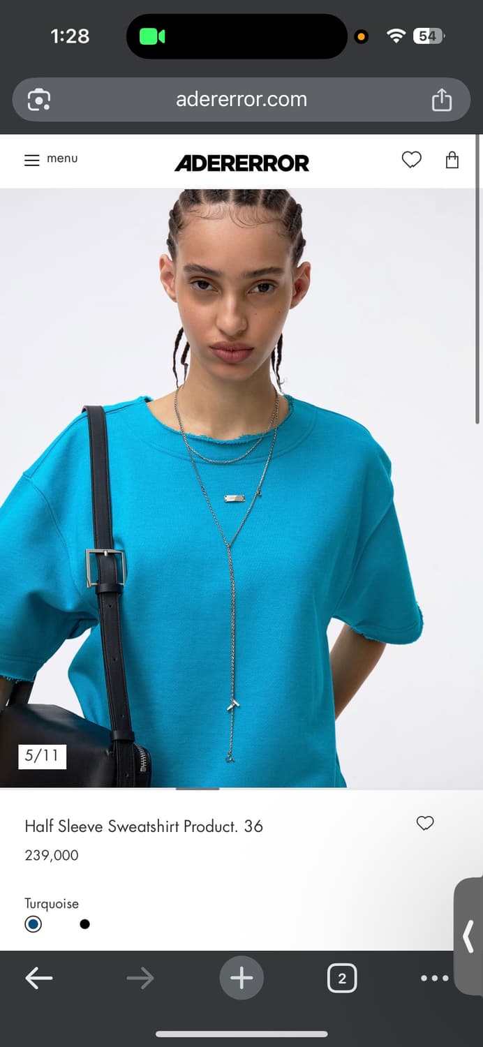 [M]아더에러 하프 슬리브 스웨트셔츠 프로덕트 36 반팔티 상품이미지1