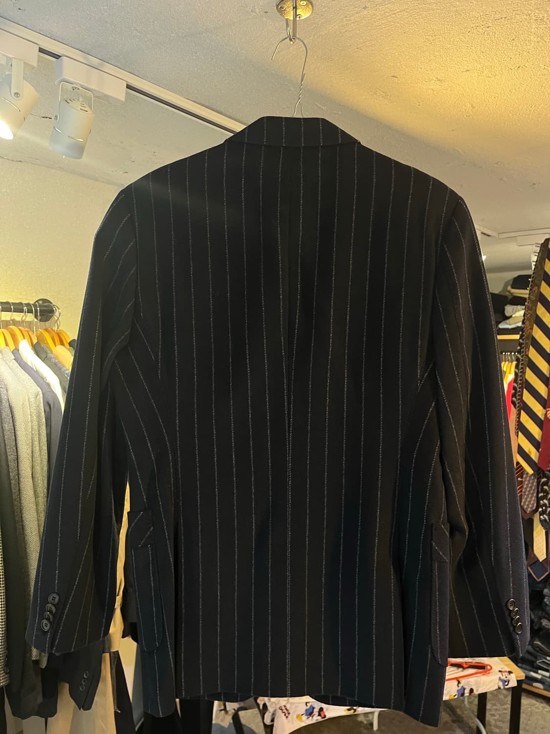 솔리드옴므 핀스트라이프 울 블레이저 (48) 상품이미지2