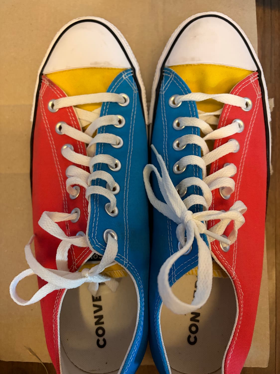 컨버스 척테일러 올스타 컬러블록 로우 (레드/블루/옐로우) 상품이미지2