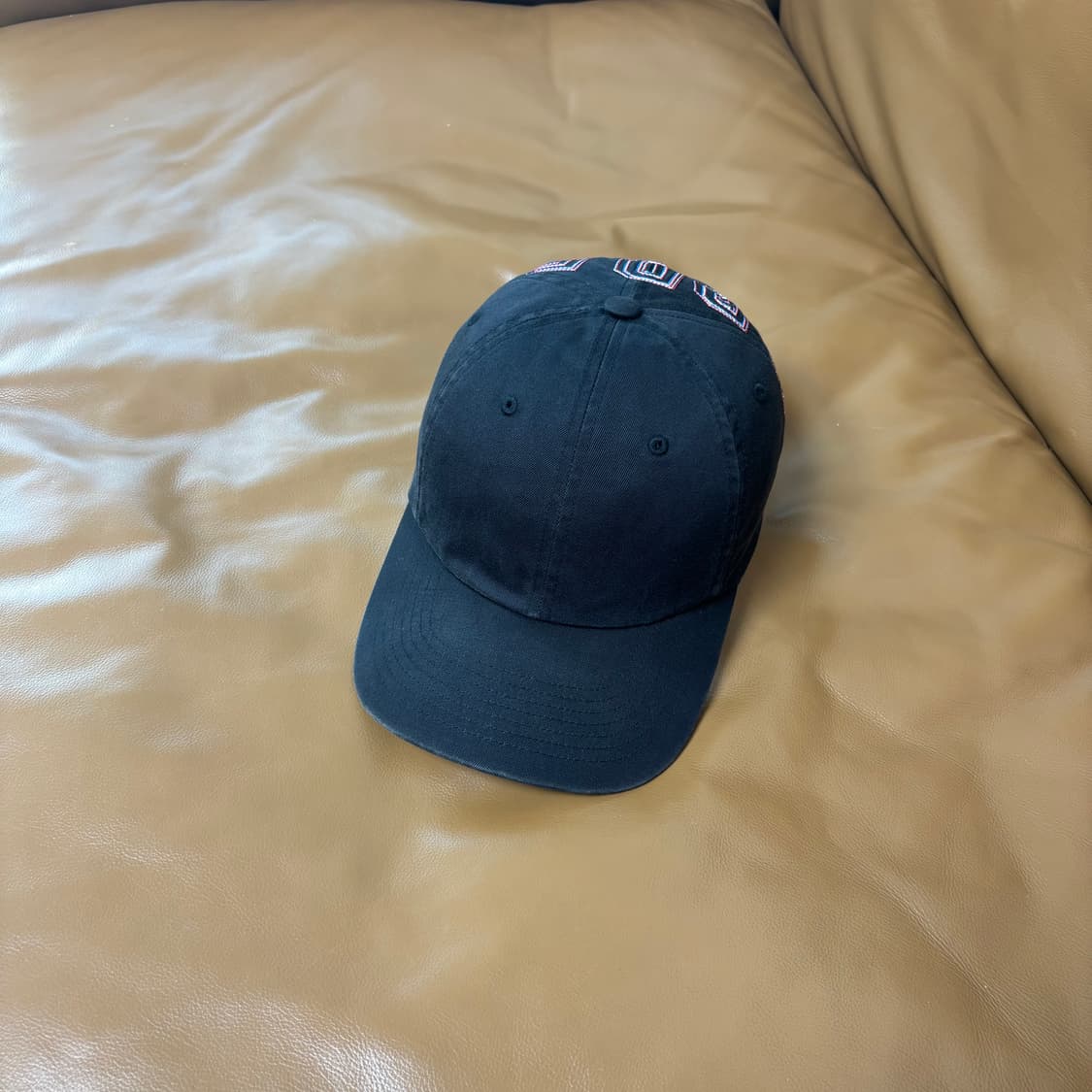 Supreme 슈프림 블랙 6패널 볼캡 모자 (Back Arc Logo) 상품이미지1