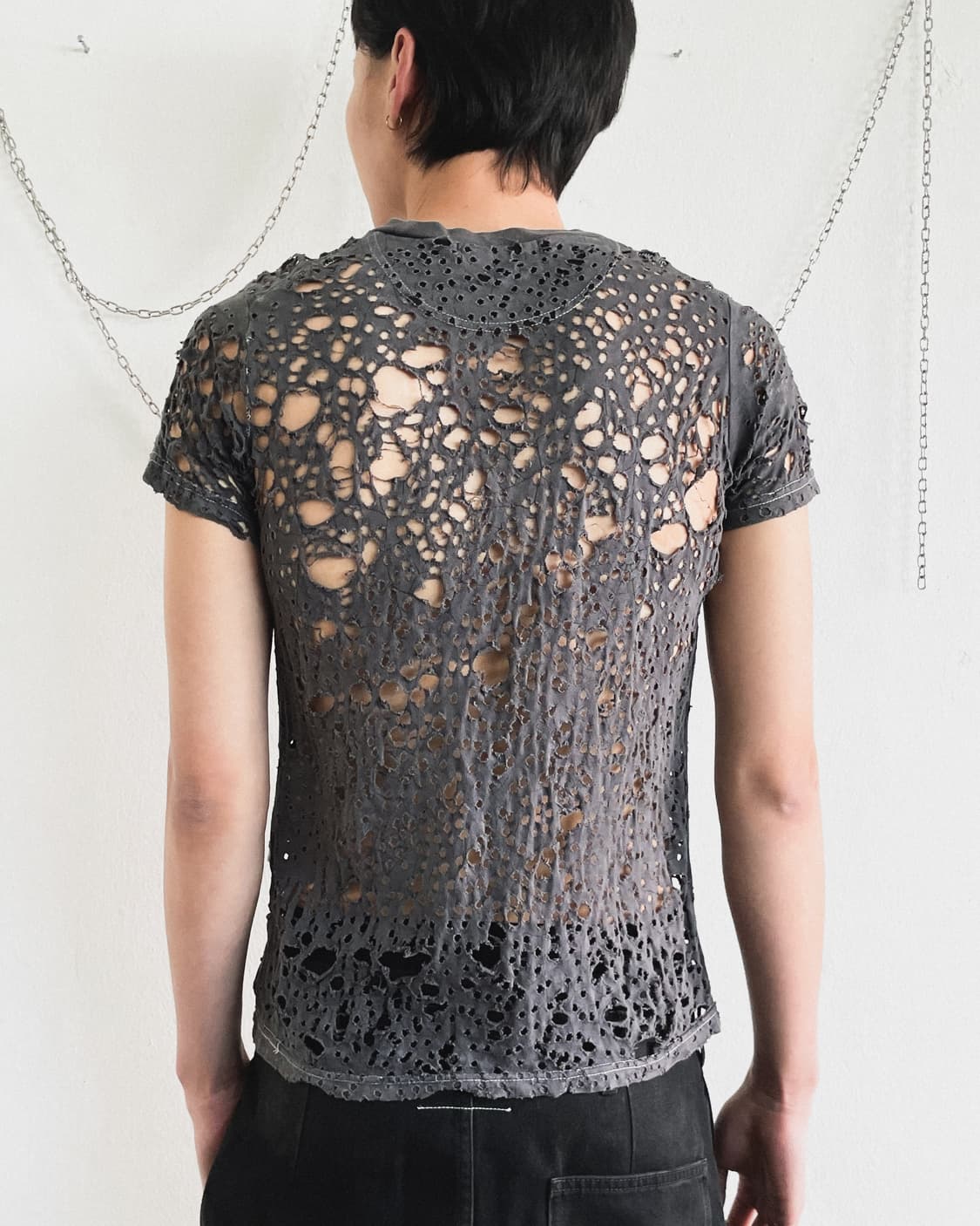 rare* the anarchist jpn vkei 불렛홀 네트 티셔츠 상품이미지4