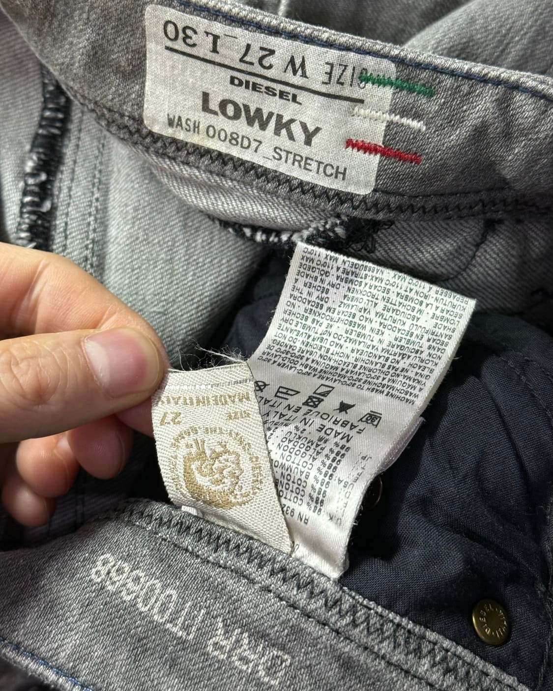 디젤 디스트로이드 찢청 그런지 고스펑크 락시크 로리 갸루 27 데님 고딕 상품이미지7