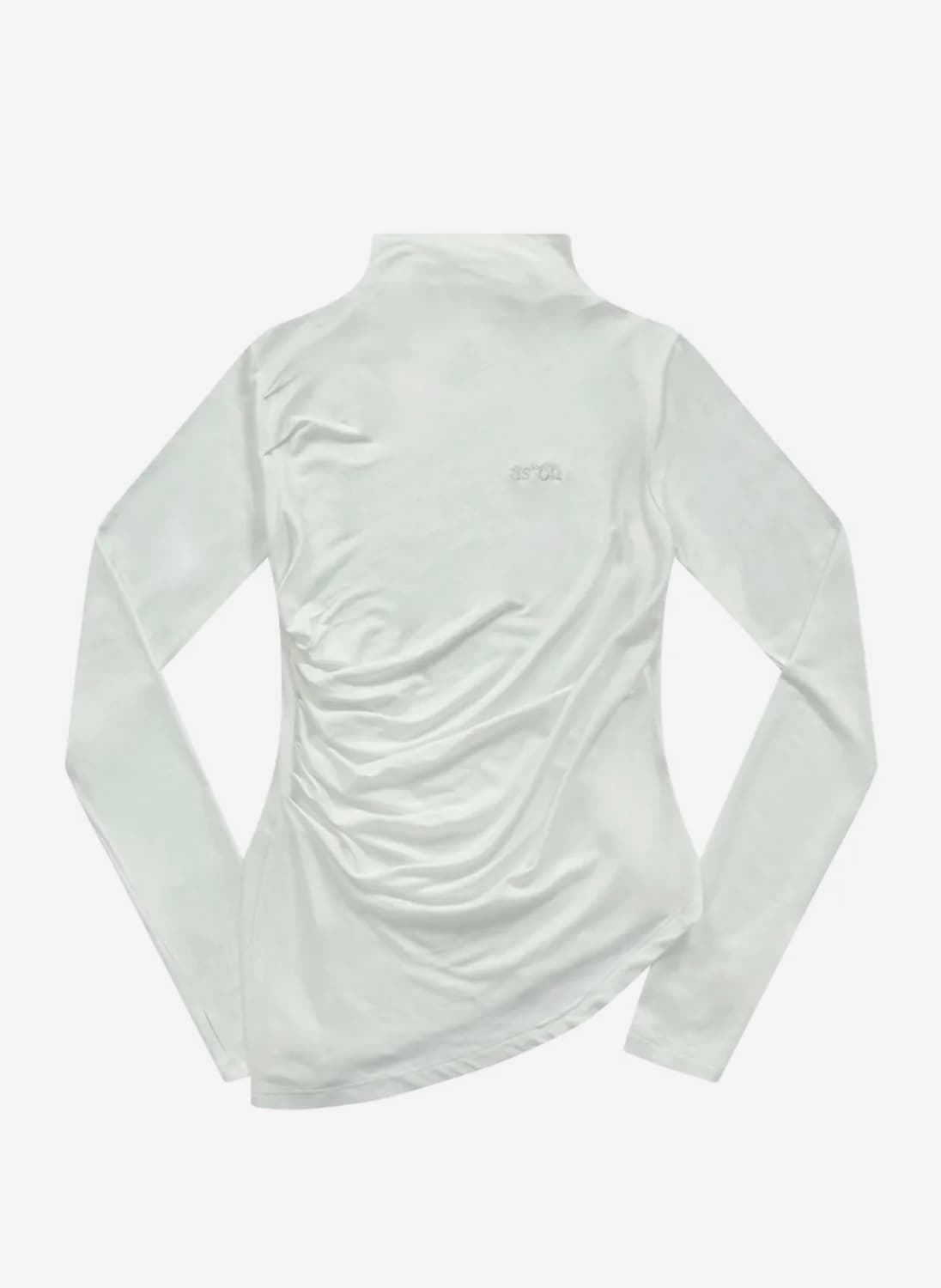 애즈온 VEIL HIGH-NECK TEE 화이트 상품이미지2