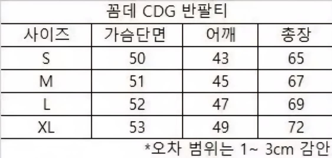 무료배송) 꼼데가르송 CDG 반팔 티셔츠 상품이미지5