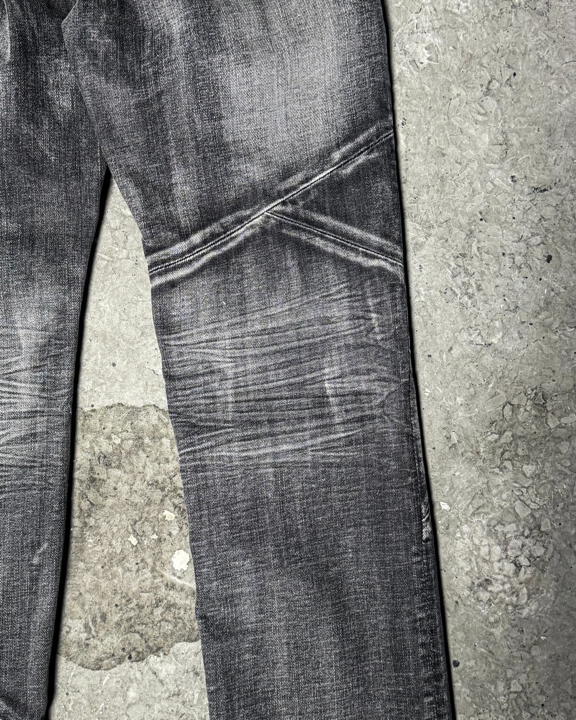 Gray Faded Panel Denim Pants  상품이미지9