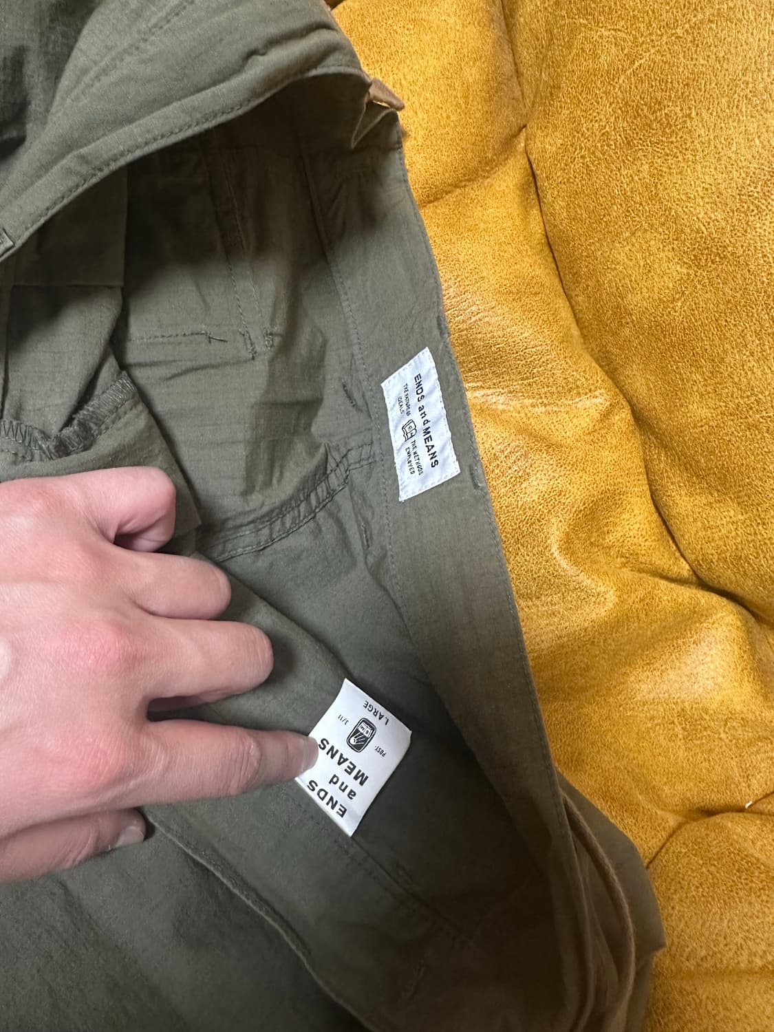 (L) ends and means엔즈앤드민즈 퍼티그 카고팬츠 상품이미지2