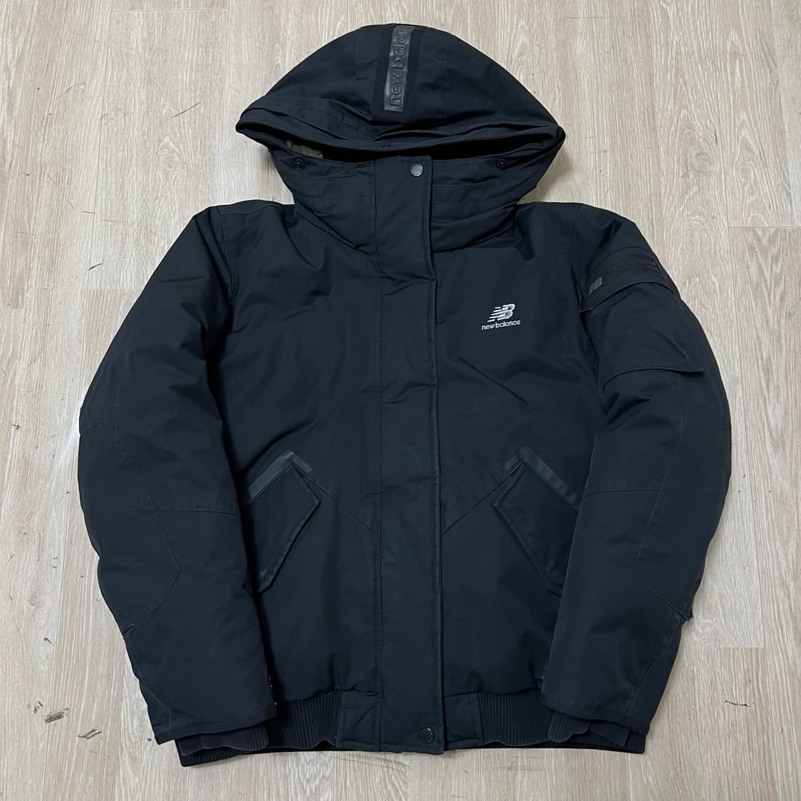 뉴발란스 덕다운 숏 패트롤 후드 숏패딩 L/95  상품이미지1