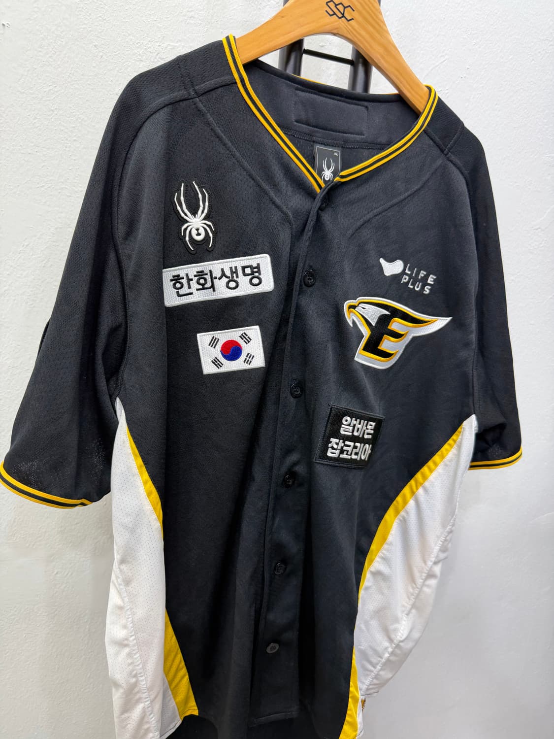 정품) 한화이글스 블랙에어포스 어센틱 문동주 싸인 야구유니폼 XXL 상품이미지2