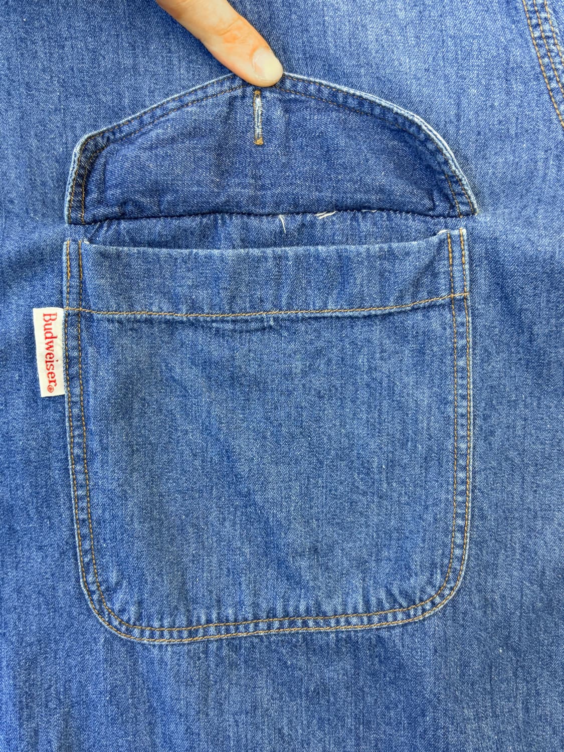 버드와이저 90s 투포켓 데님 셔츠 상품이미지6