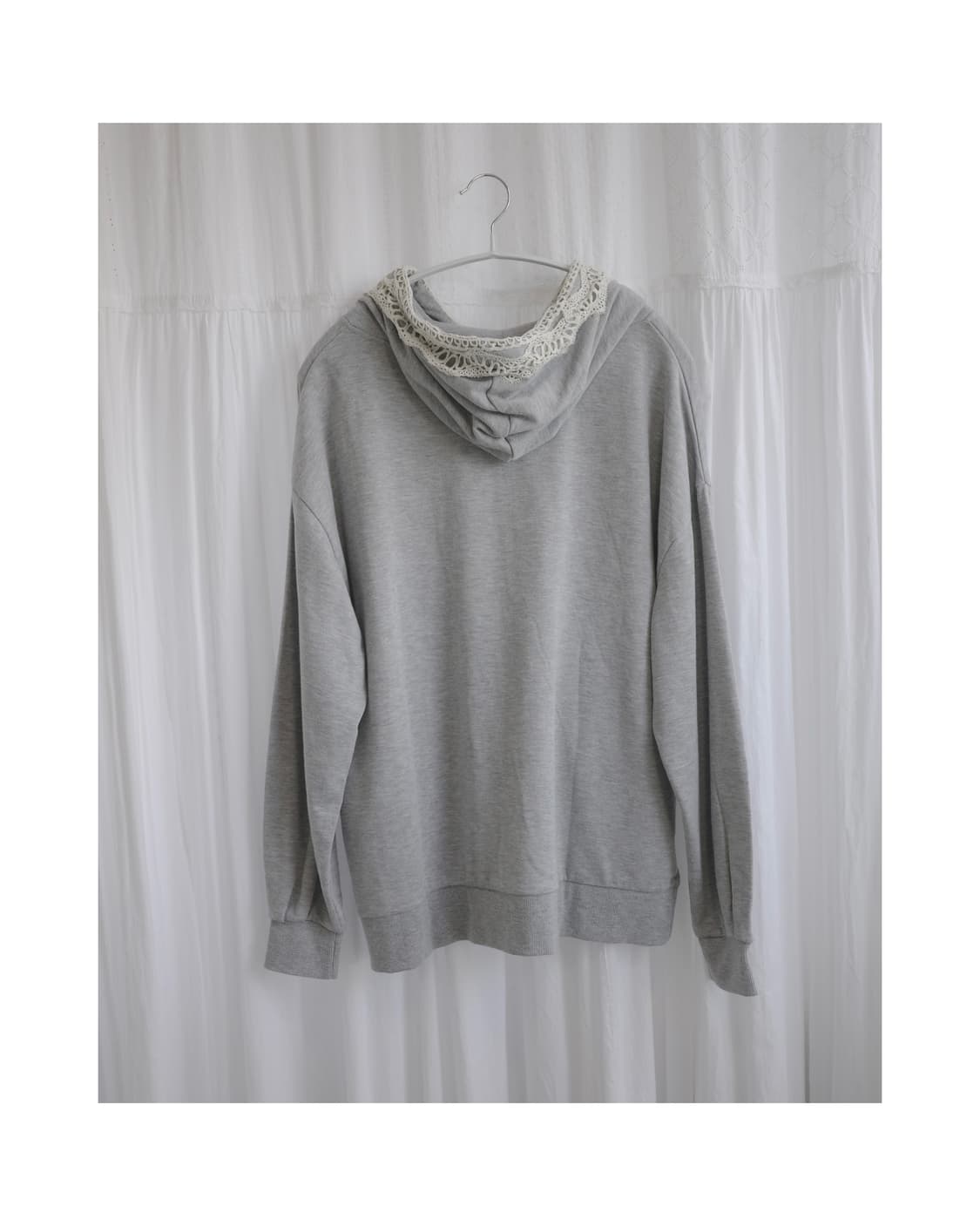 Lace grey hoodie  상품이미지2