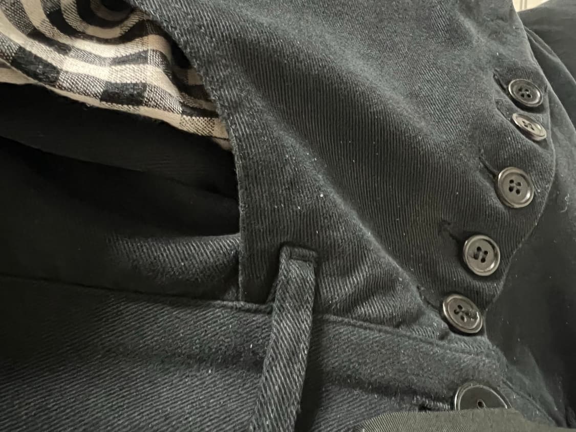 버튼플라이 레더 팬츠 상품이미지4