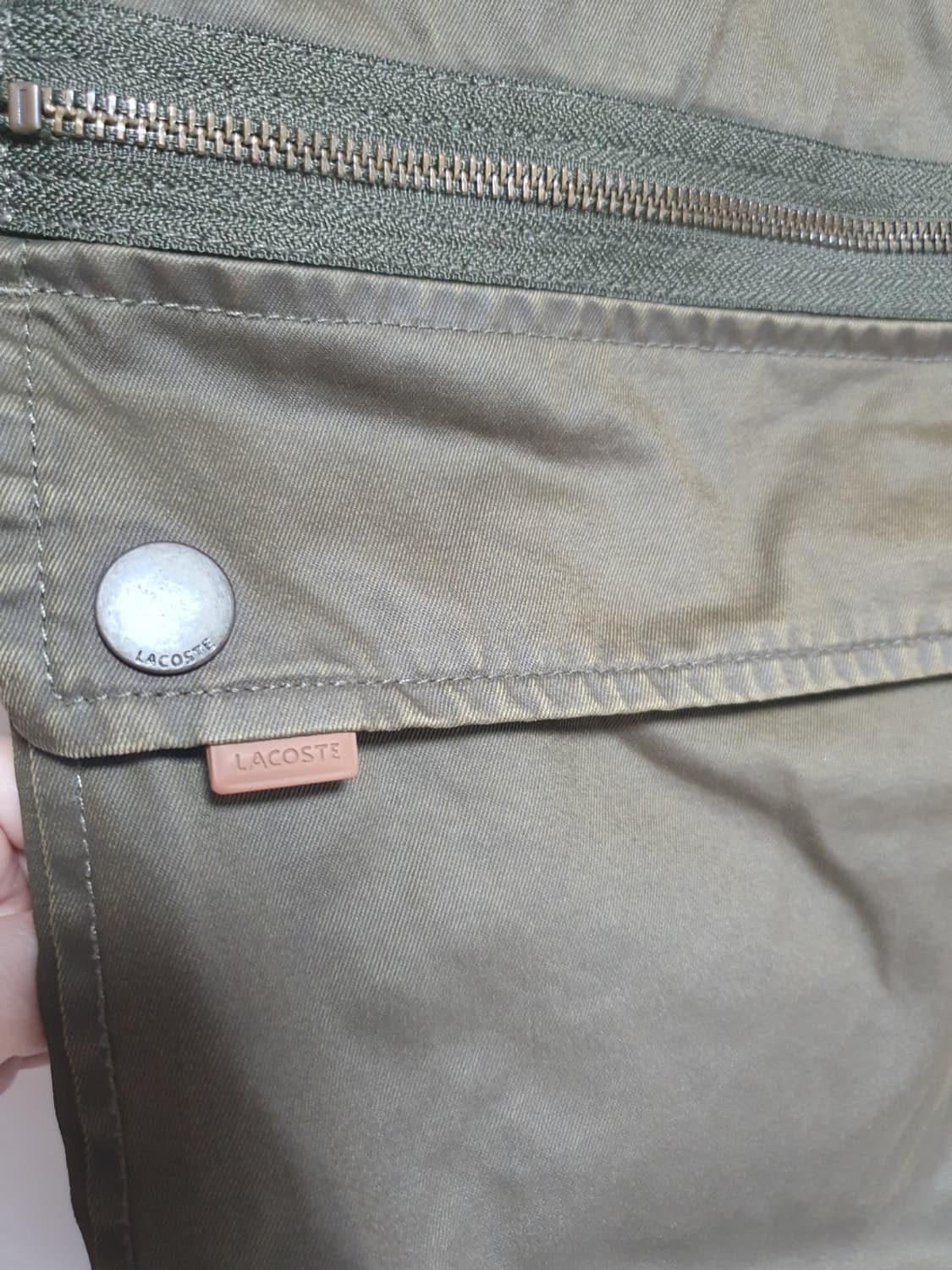 라코스테 멀티포켓 후드 야상 자켓 카키 100 (50) 상품이미지8