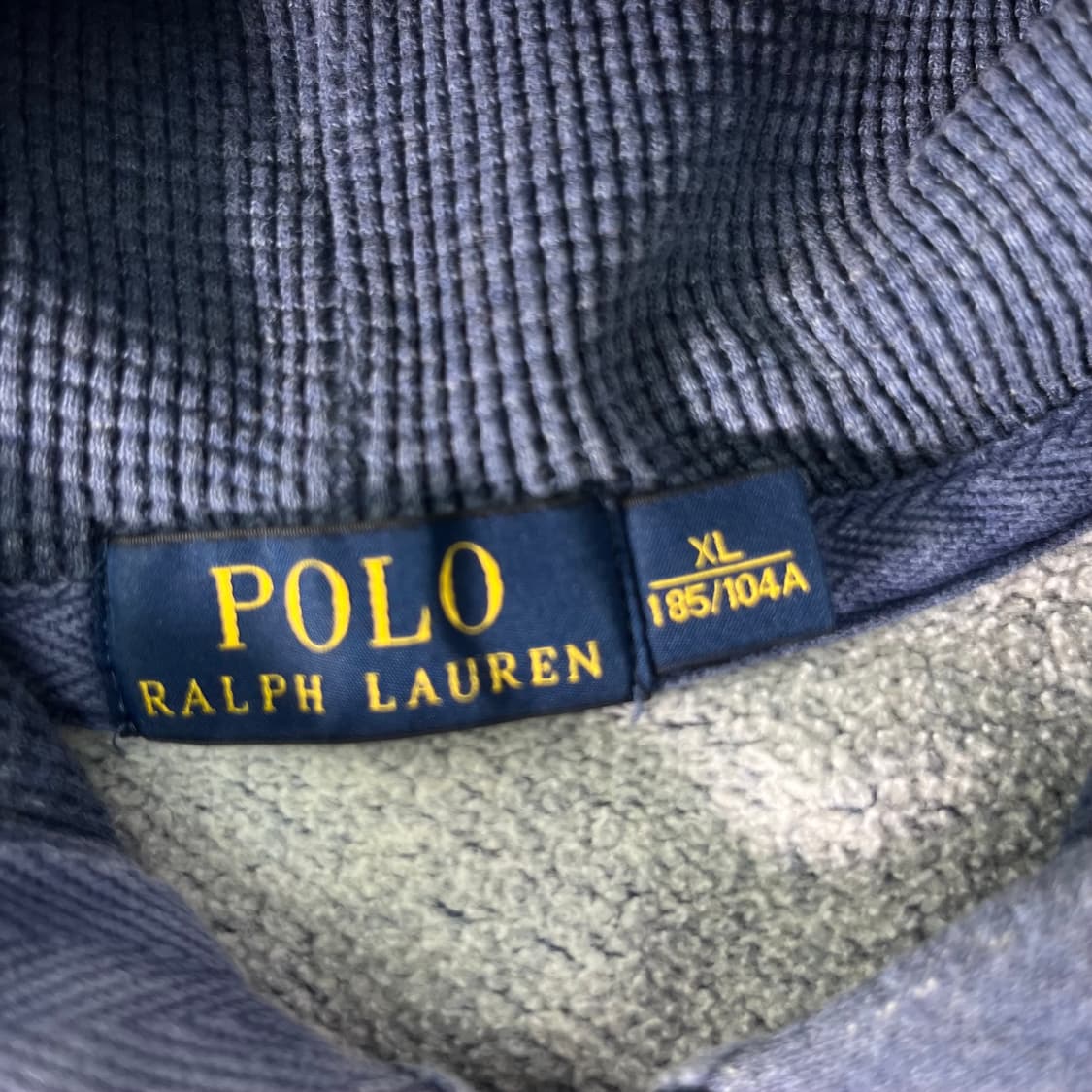 105 폴로랄프로렌 블루그레이 와플 후드집업 상품이미지3
