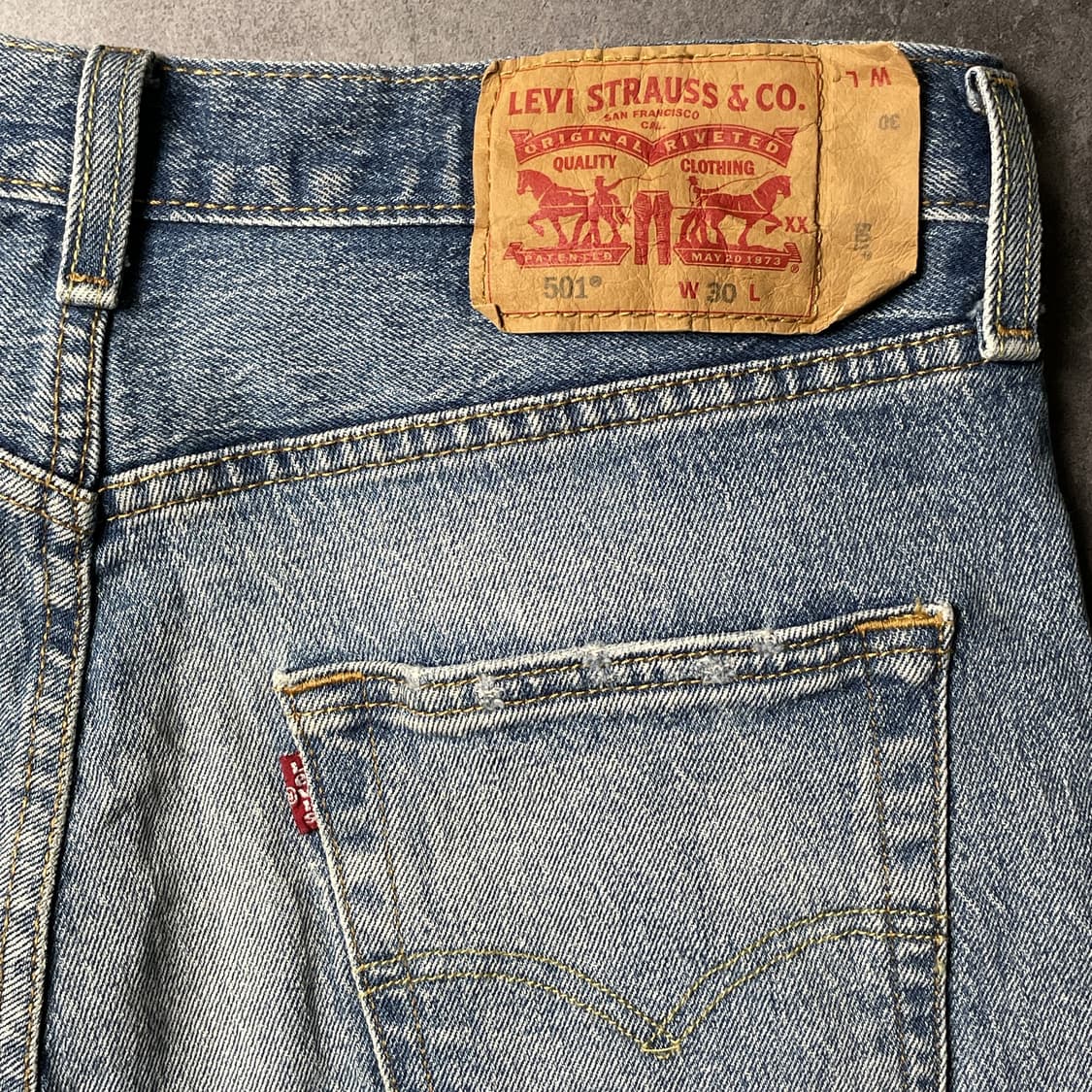 LEVI'S 리바이스501 빈티지 데님 하프팬츠 A01232 상품이미지8