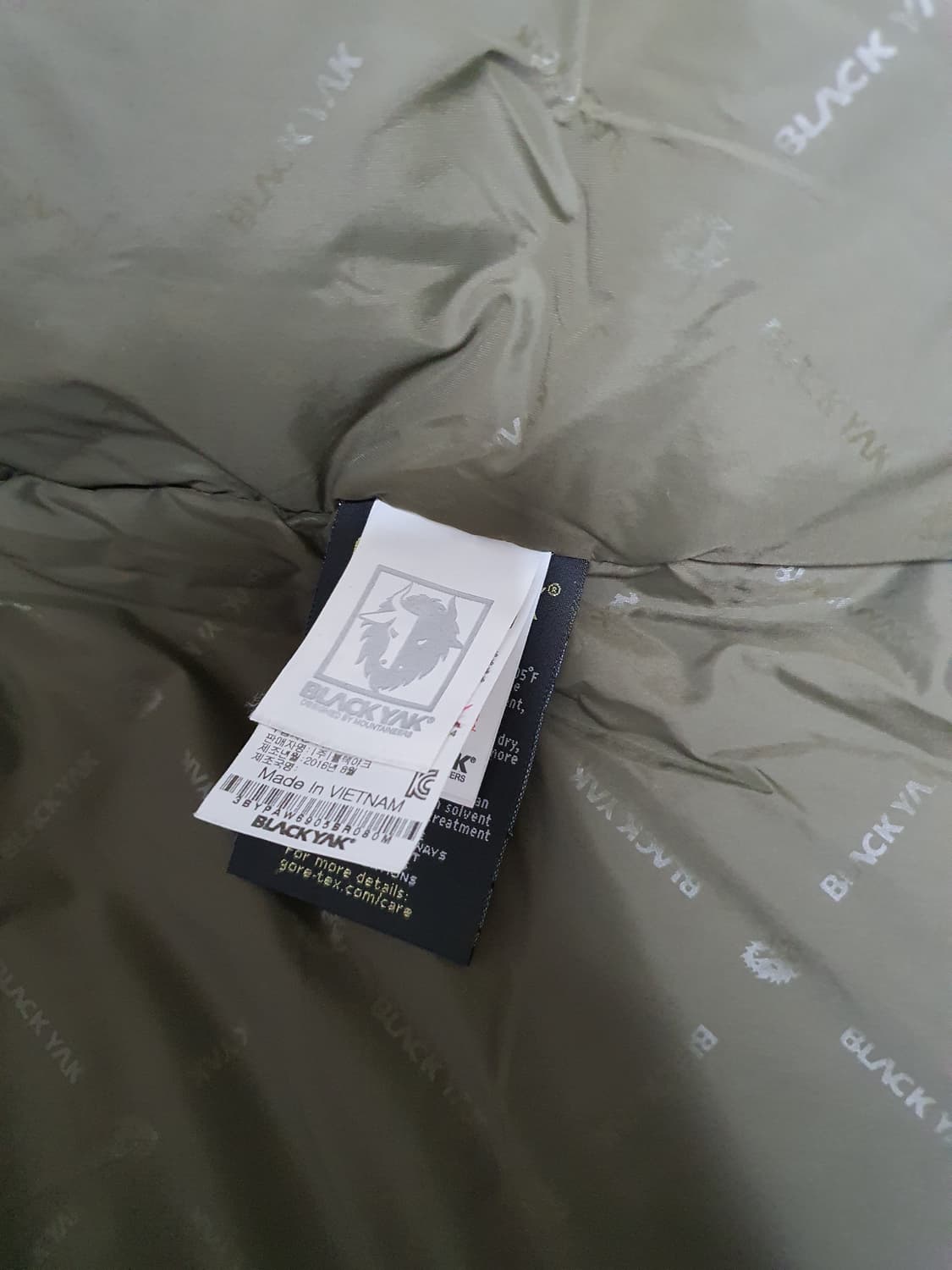 블랙야크 고어텍스 구스다운 패딩.사이즈 80 상품이미지6