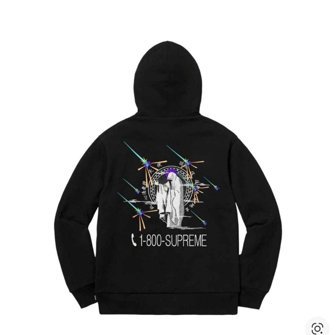 슈프림 supreme 1-800 후드 블랙 19FW 상품이미지1