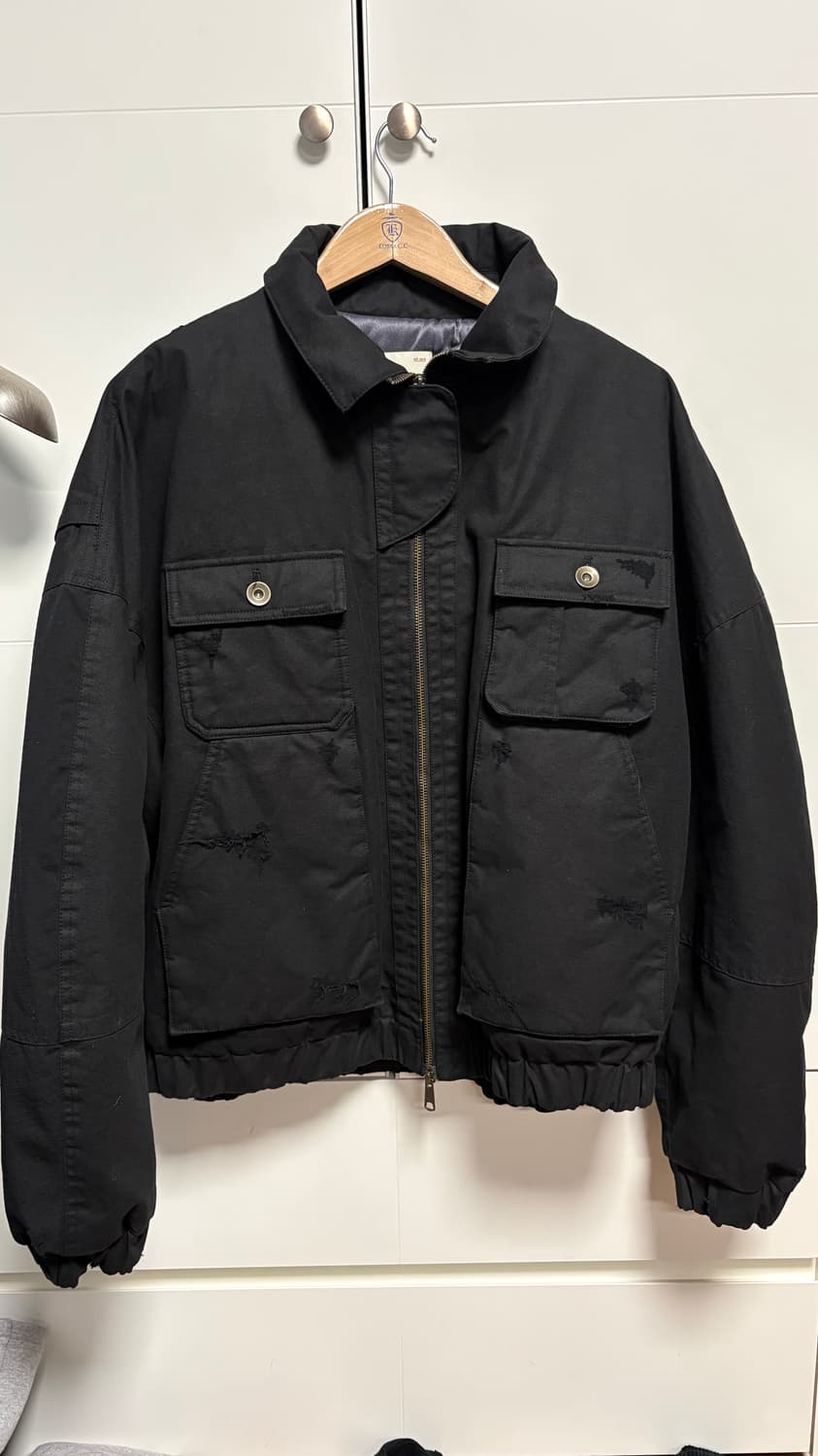 etce DESTROYED PADDED BOMBER 상품이미지5