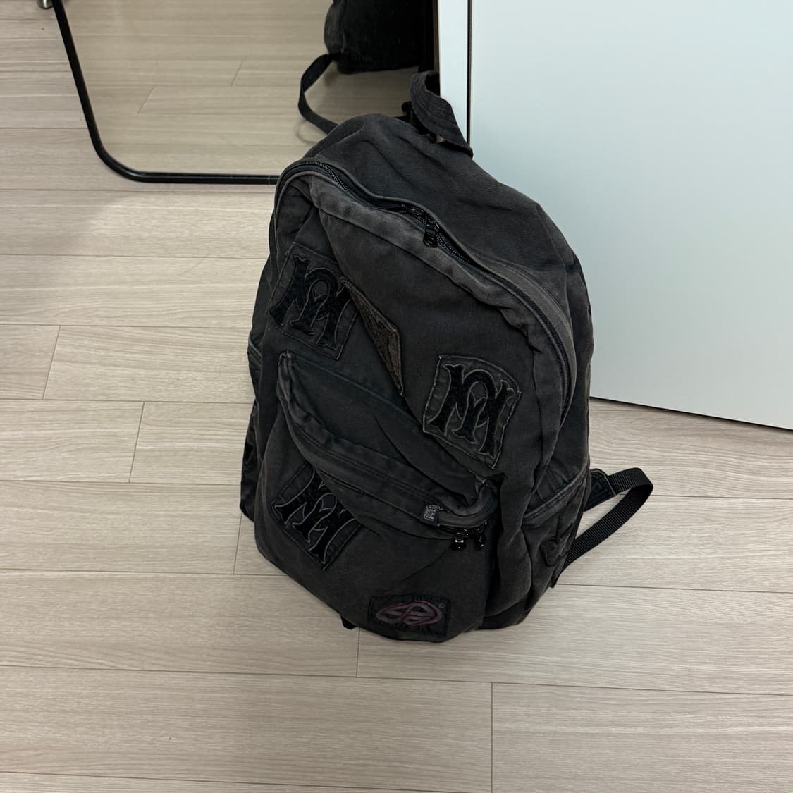 (극미중고)MPQ 워시드 패치 백팩 상품이미지6