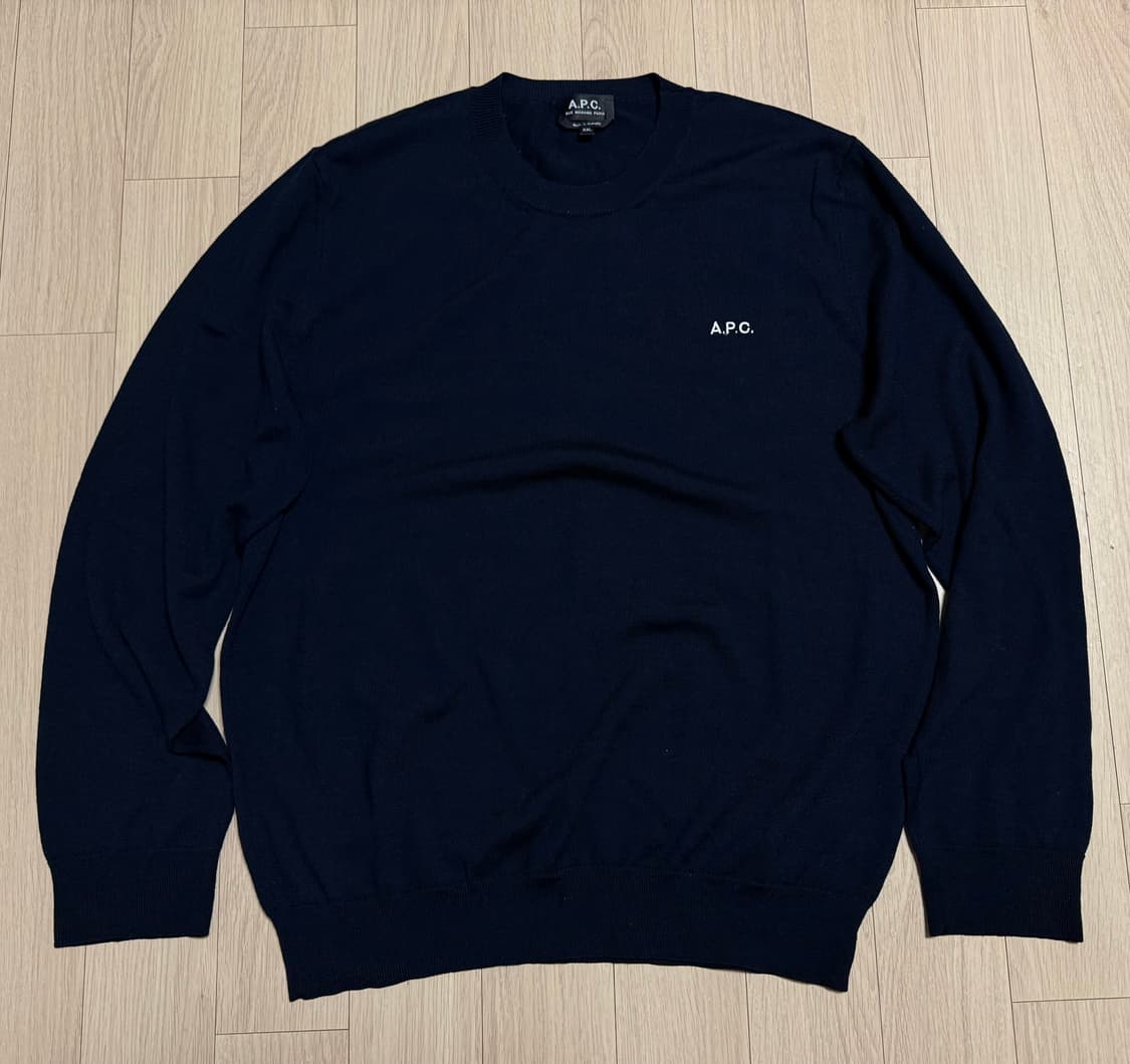 아페쎄(A.P.C.) 자수 로고 니트 XXL 상품이미지2