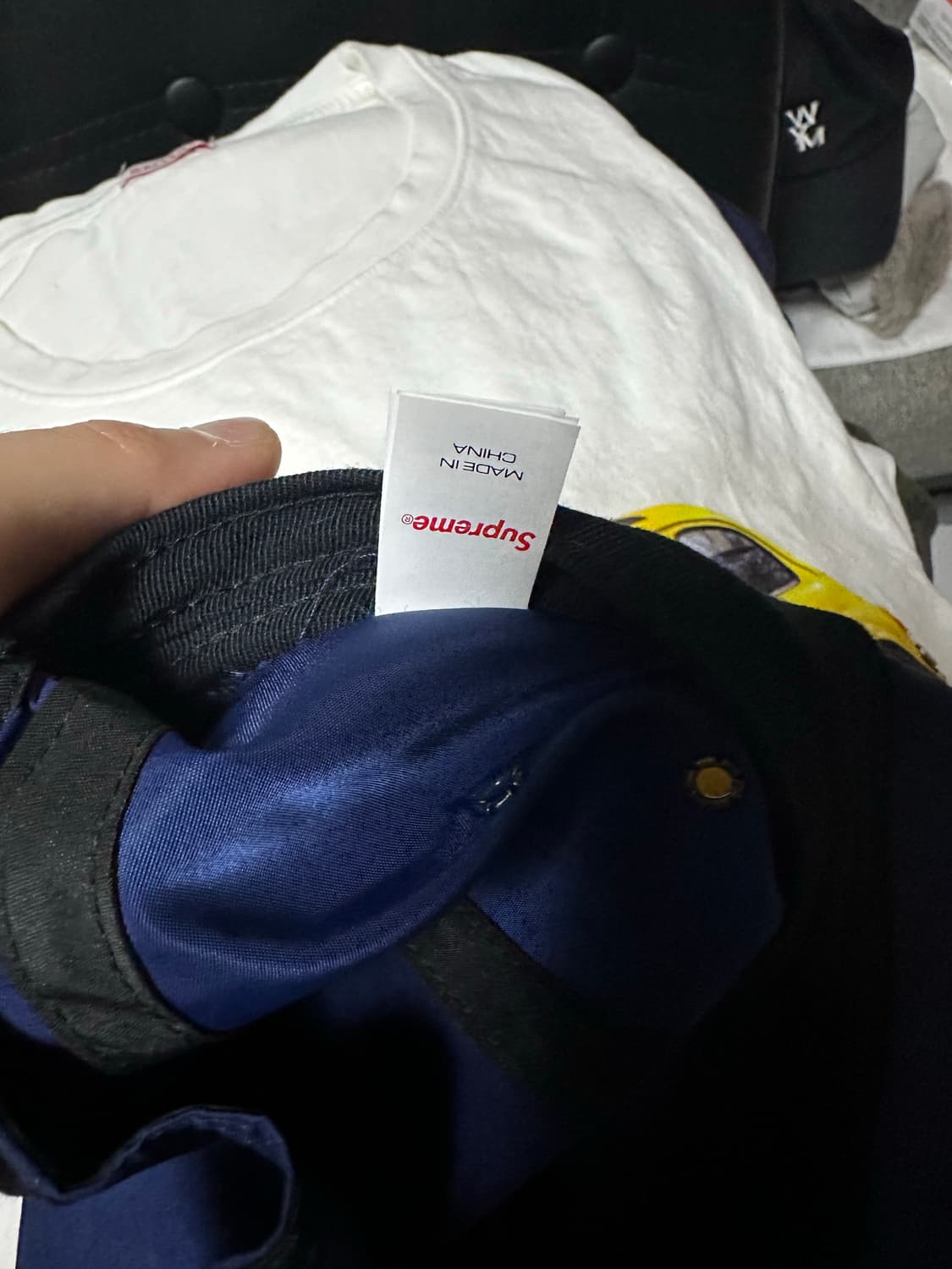 24fw 슈프림 왁스드 립스탑 캠프캡 네이비 상품이미지2