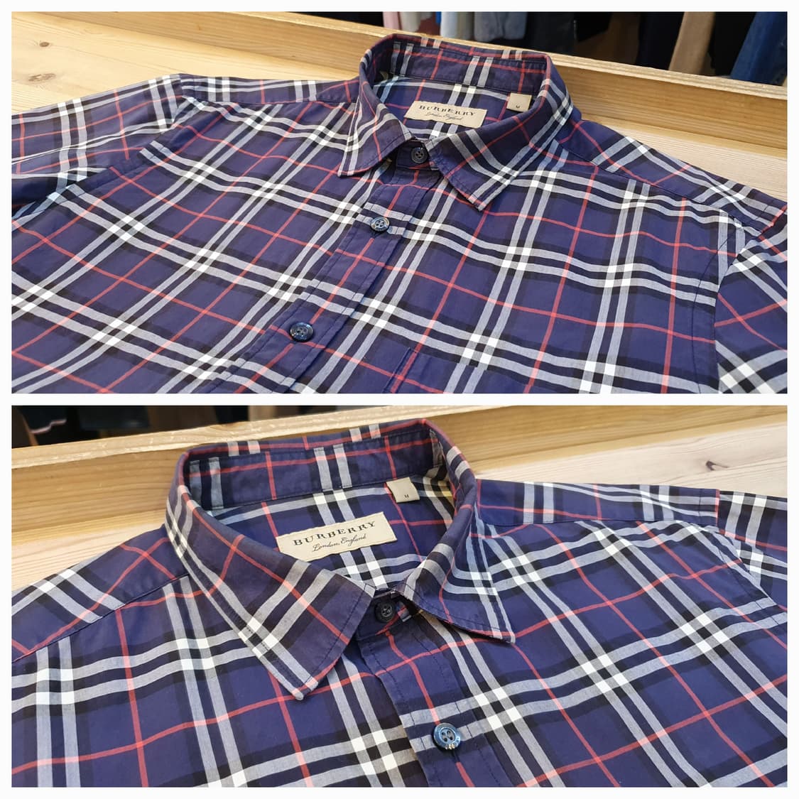 100.버버리 체크셔츠  상품이미지3