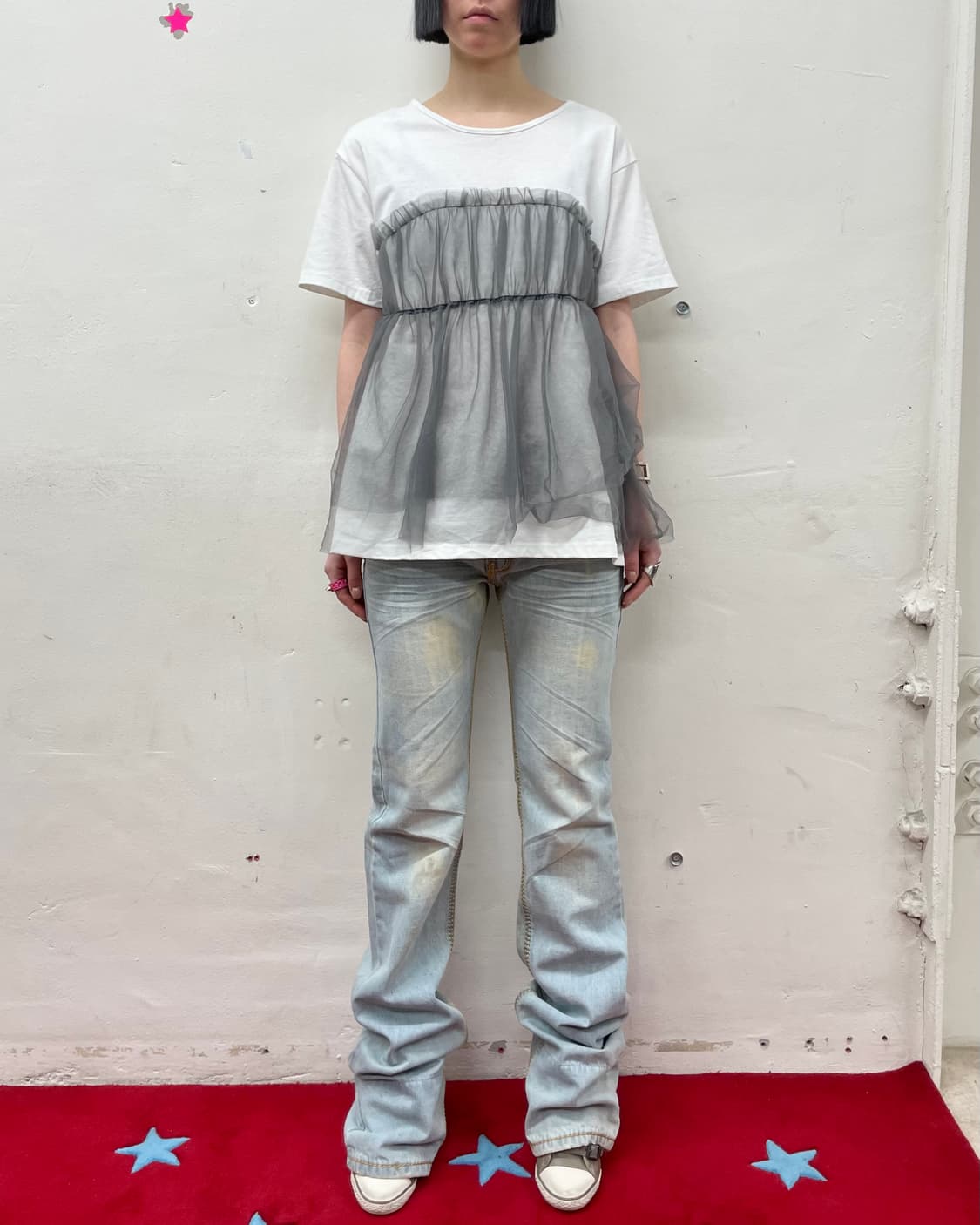 Black Lace Basic T-shirt  상품이미지3