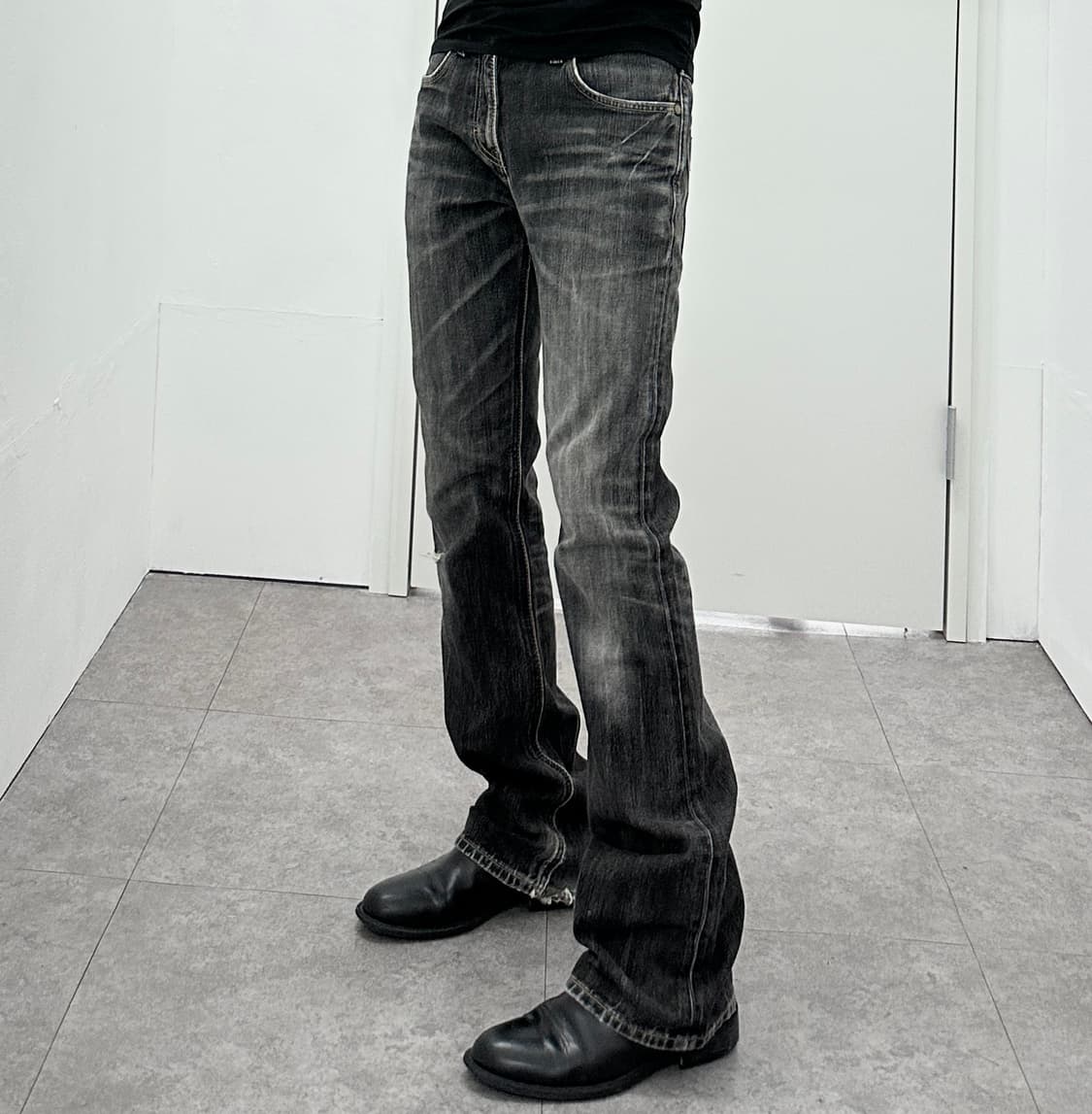 Wrangler flare denim washing pants 상품이미지1