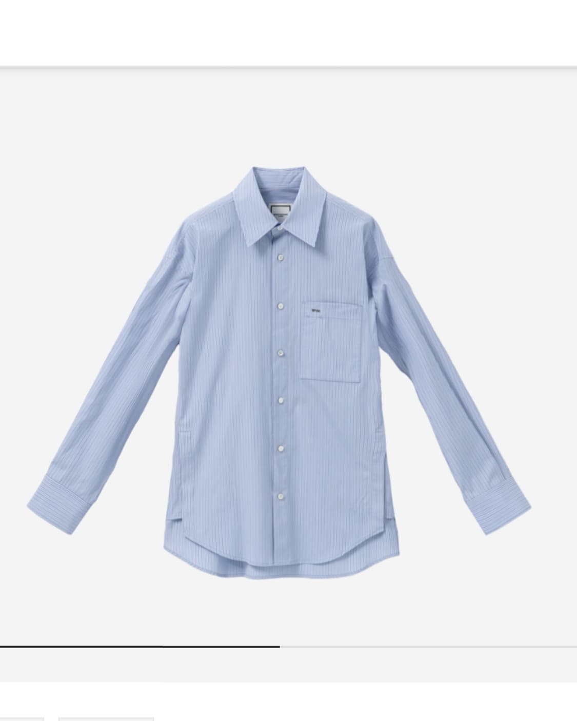  (새상품)wooyoungmi 우영미 스트라이프 블루 코튼 셔츠 상품이미지1