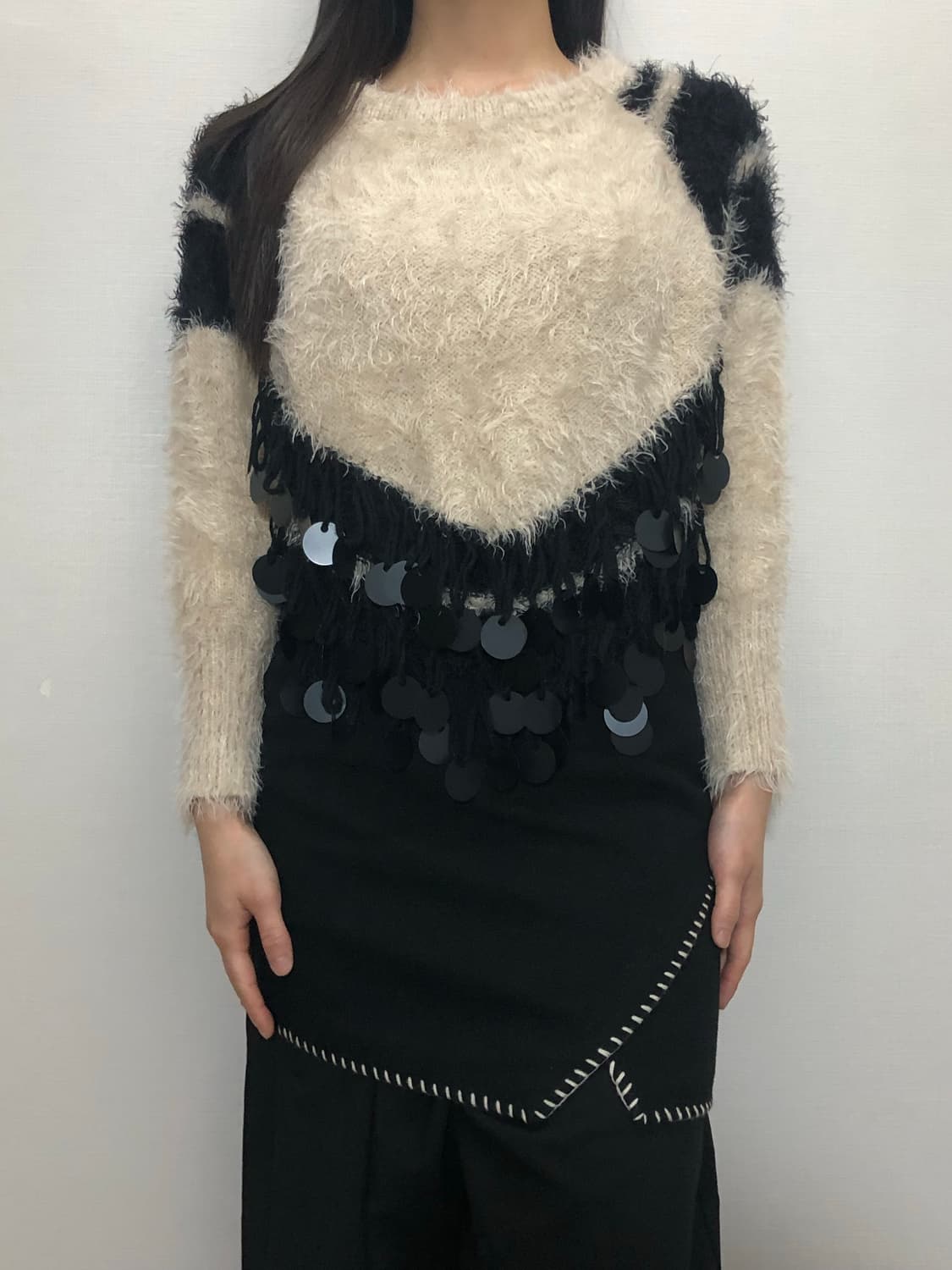 빈티지 오리엔탈 앙고라 니트 상품이미지5