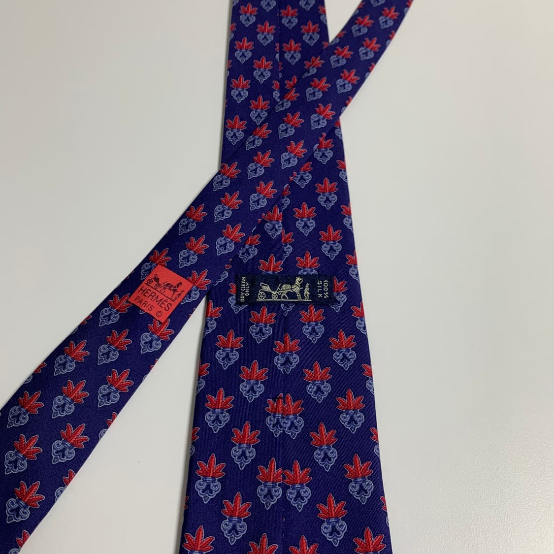 에르메스(HERMES) 프랑스 100실크 명품넥타이 A+등급 8.5cm 상품이미지5